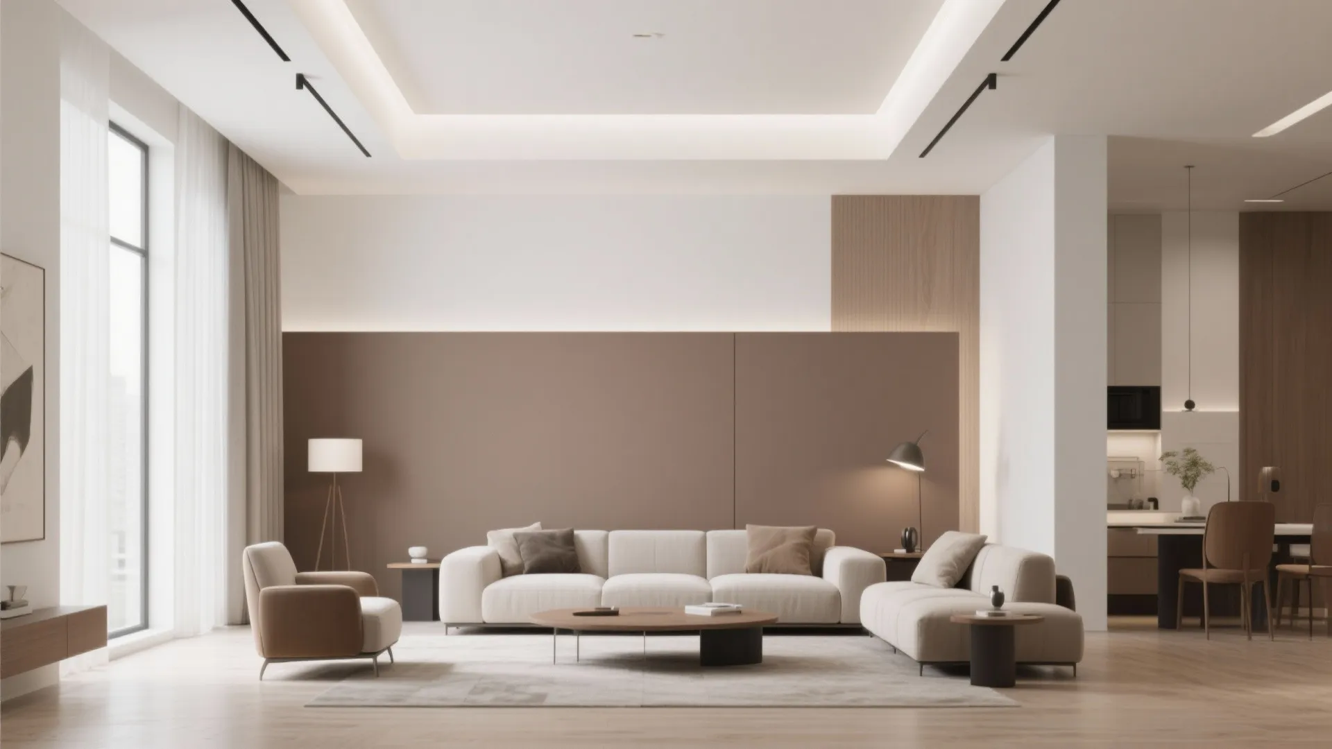 3. Two-Tone Wall Treatment