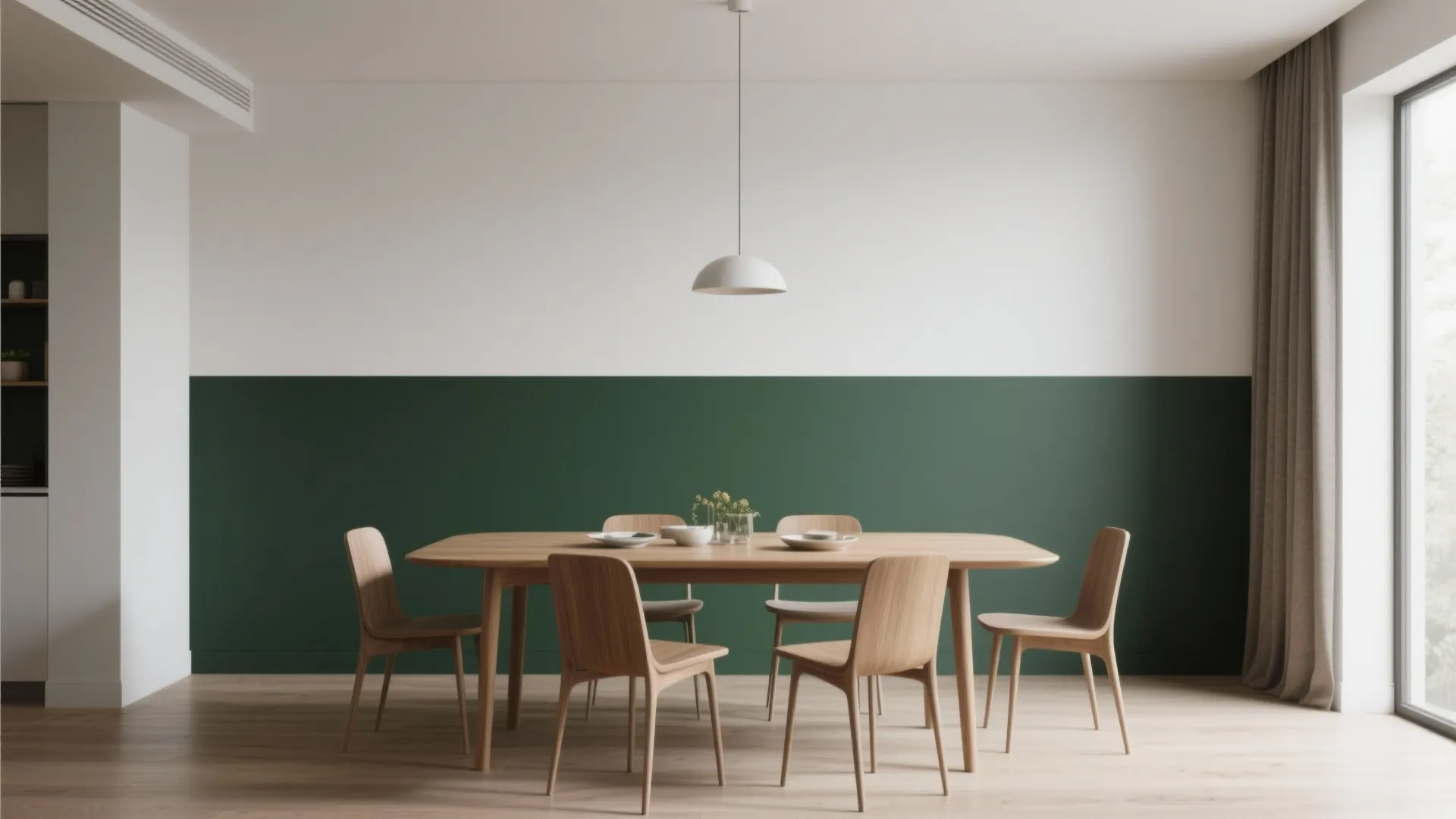 8. Two-Tone Split Wall