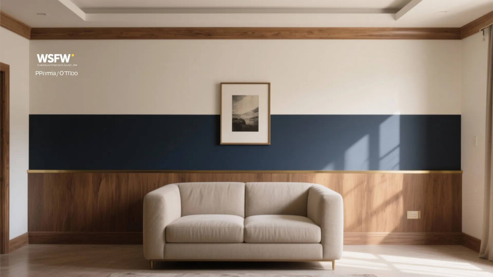 Two-Tone Walls to Balance Light and Height