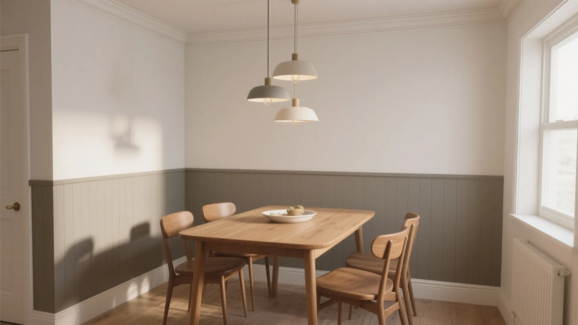 3. Two-Tone or Half-Wall — modern, cozy, and forgiving