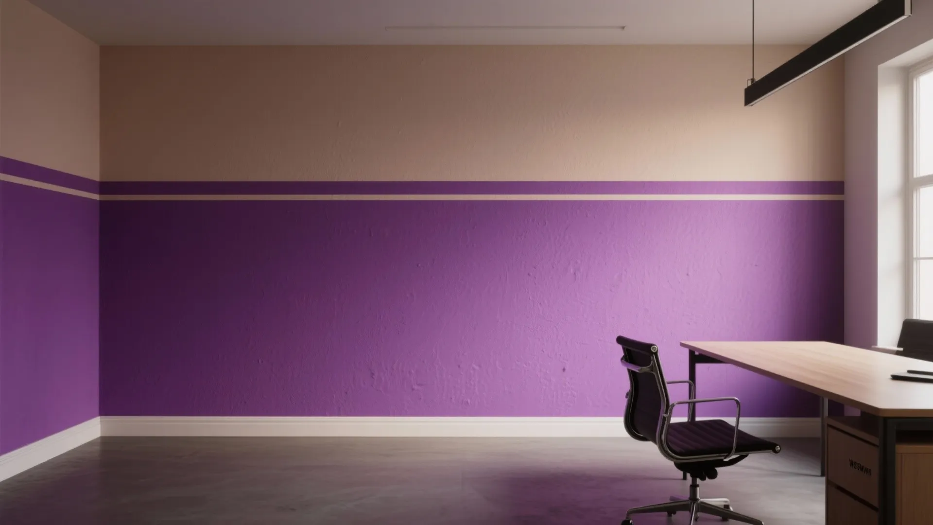 3. Two-Tone Purple and Neutral Split