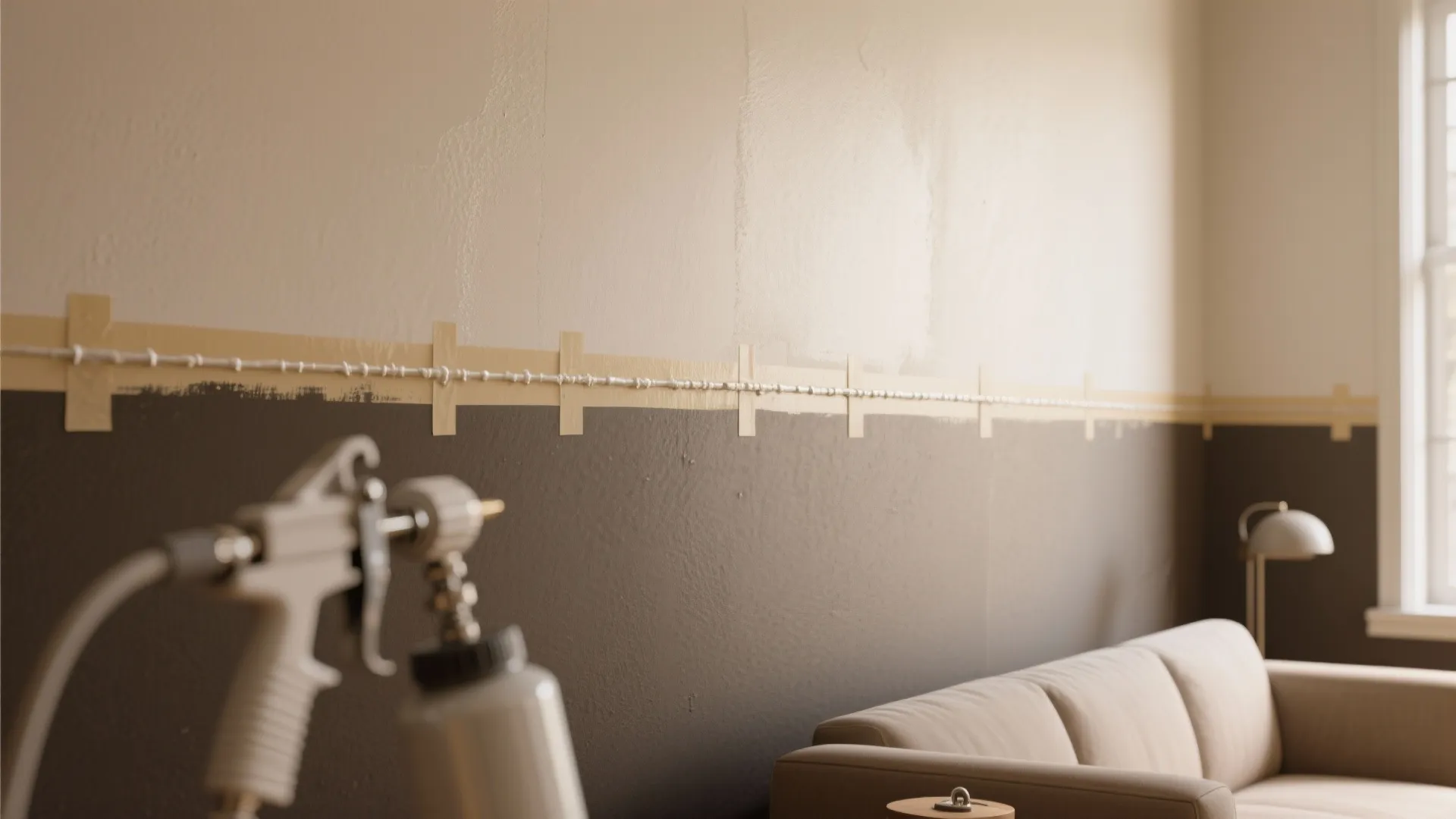 2. Crisp two-tone walls with a clean break