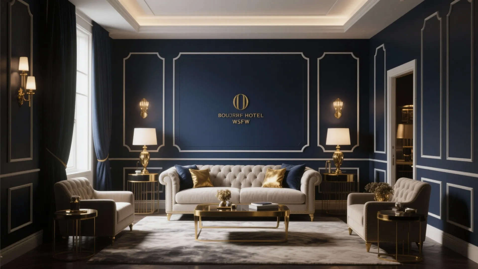 7. Two-Tone Wall and Trim