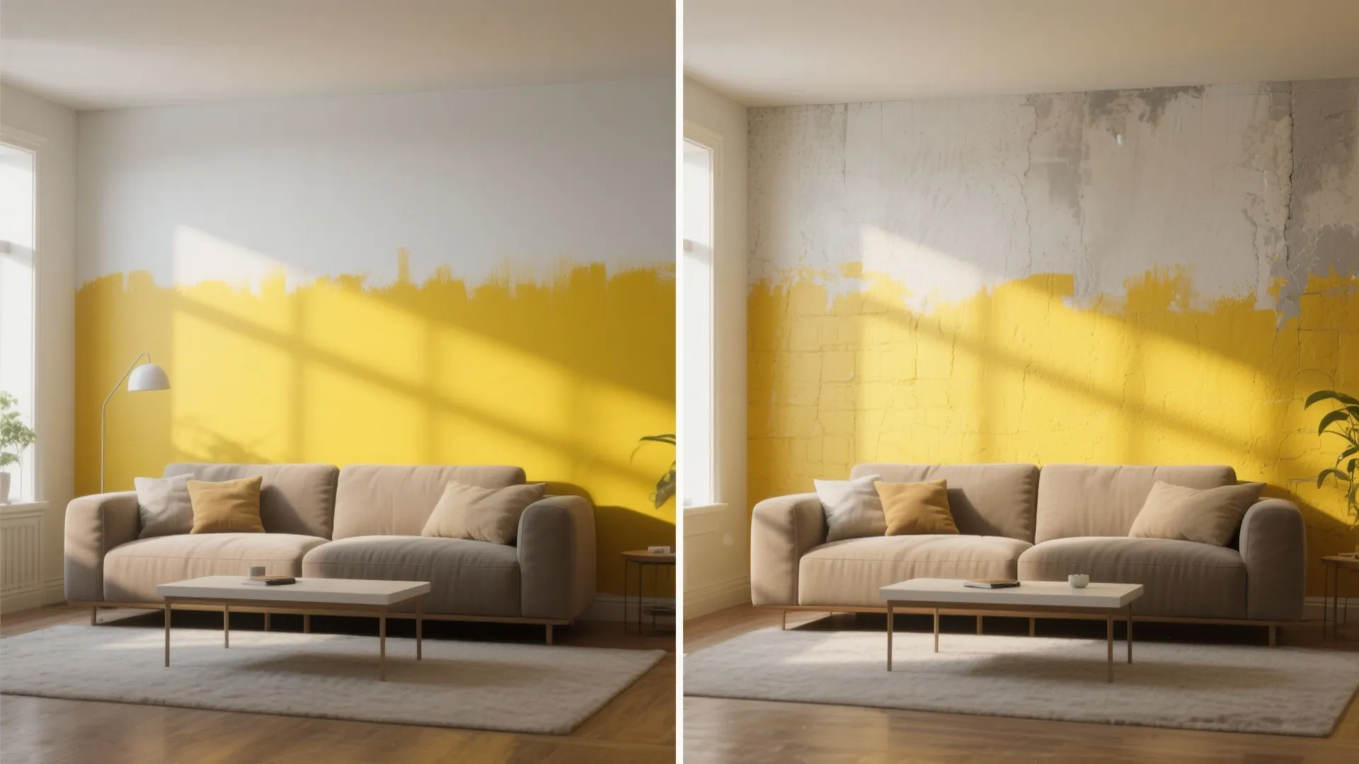 10. Two-Tone Walls with Yellow