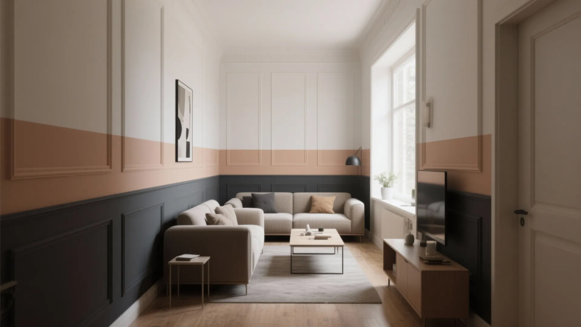 Two-Tone Walls for Dimension