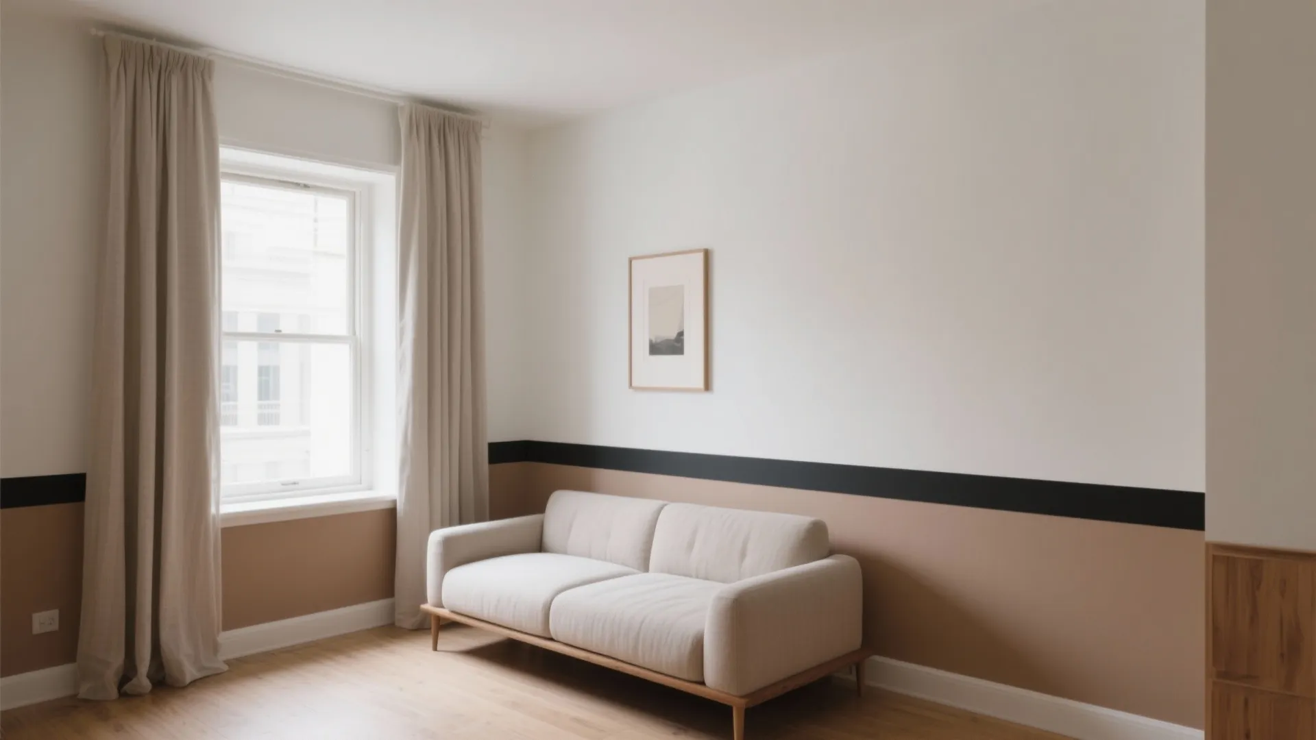 Two-Tone Walls to Stretch Height and Width