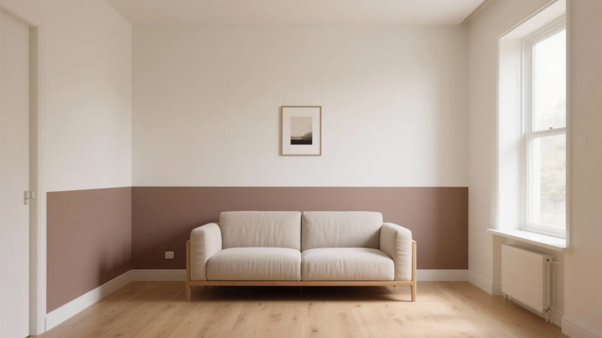 Two-Tone Walls with Soft Contrast