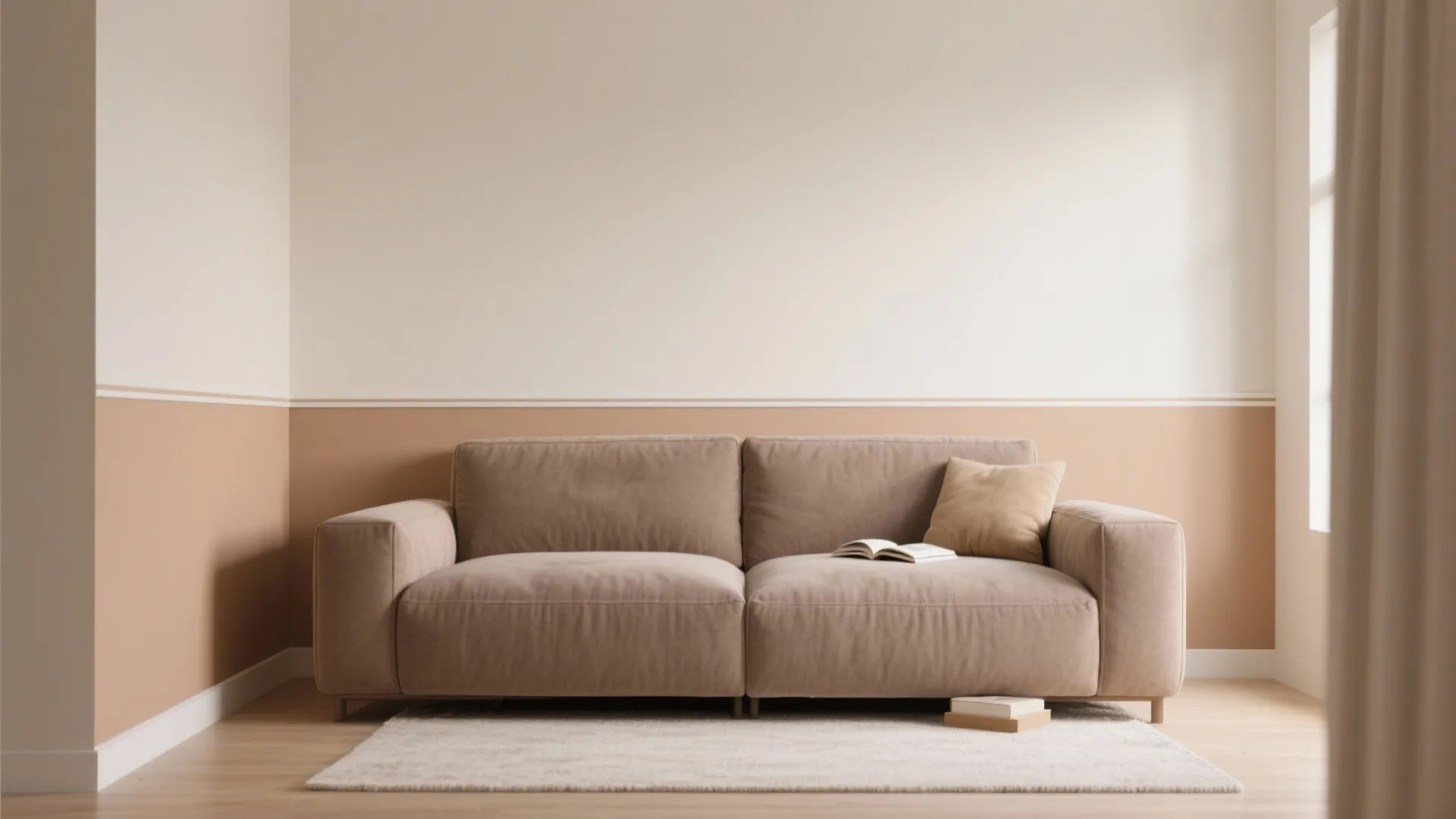 Two‑Tone Walls and Soft Contrast