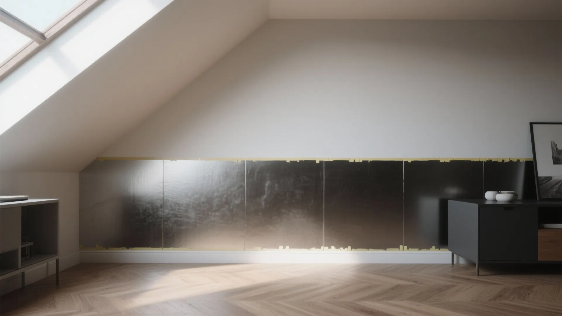 2. Two-tone walls to raise perceived height