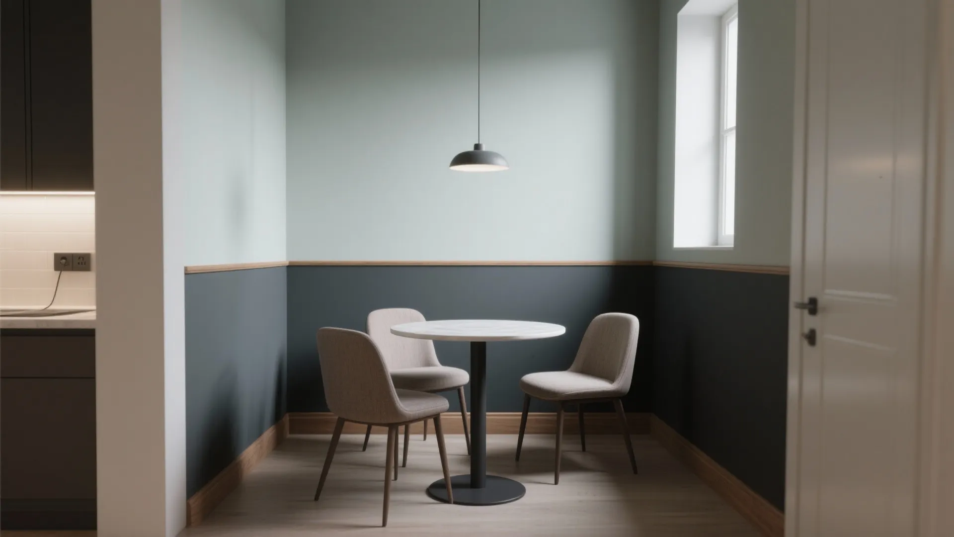 Tips 3: Two-tone walls for visual zoning