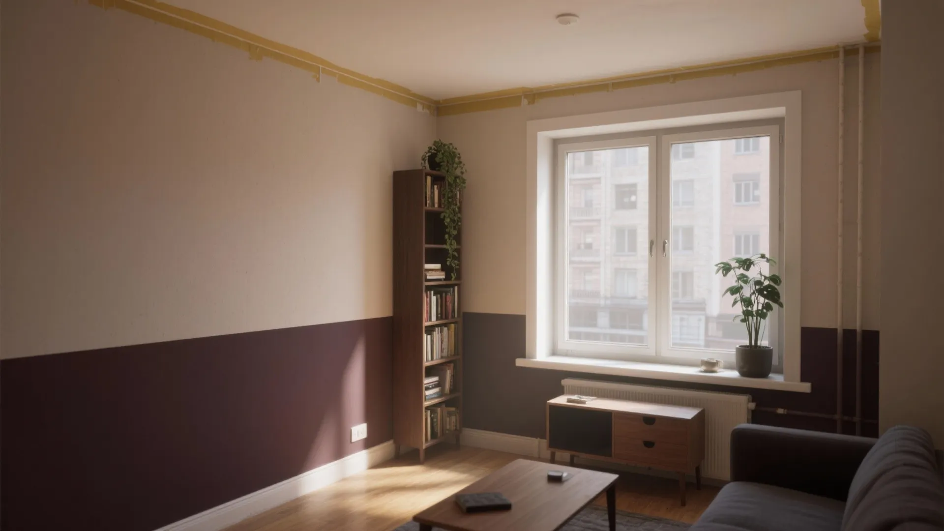 3. Two-Tone Walls for Visual Height