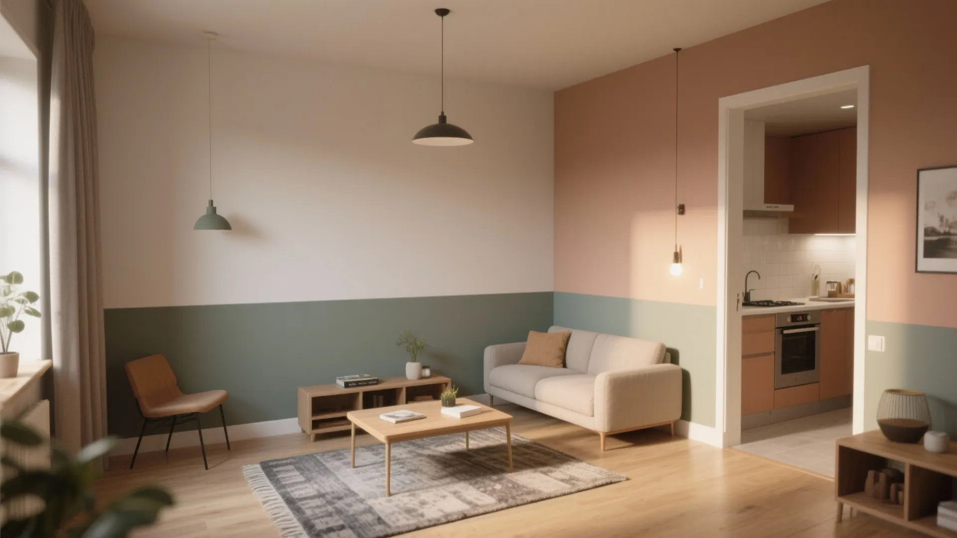 5. Two-Tone Walls or Color Blocking