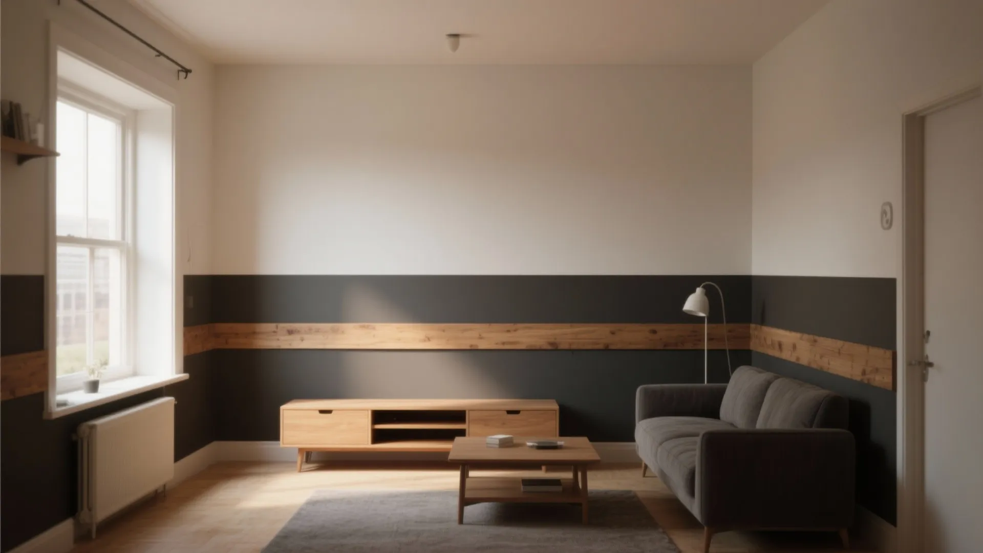 Inspiration 2: Two-tone walls to define zones