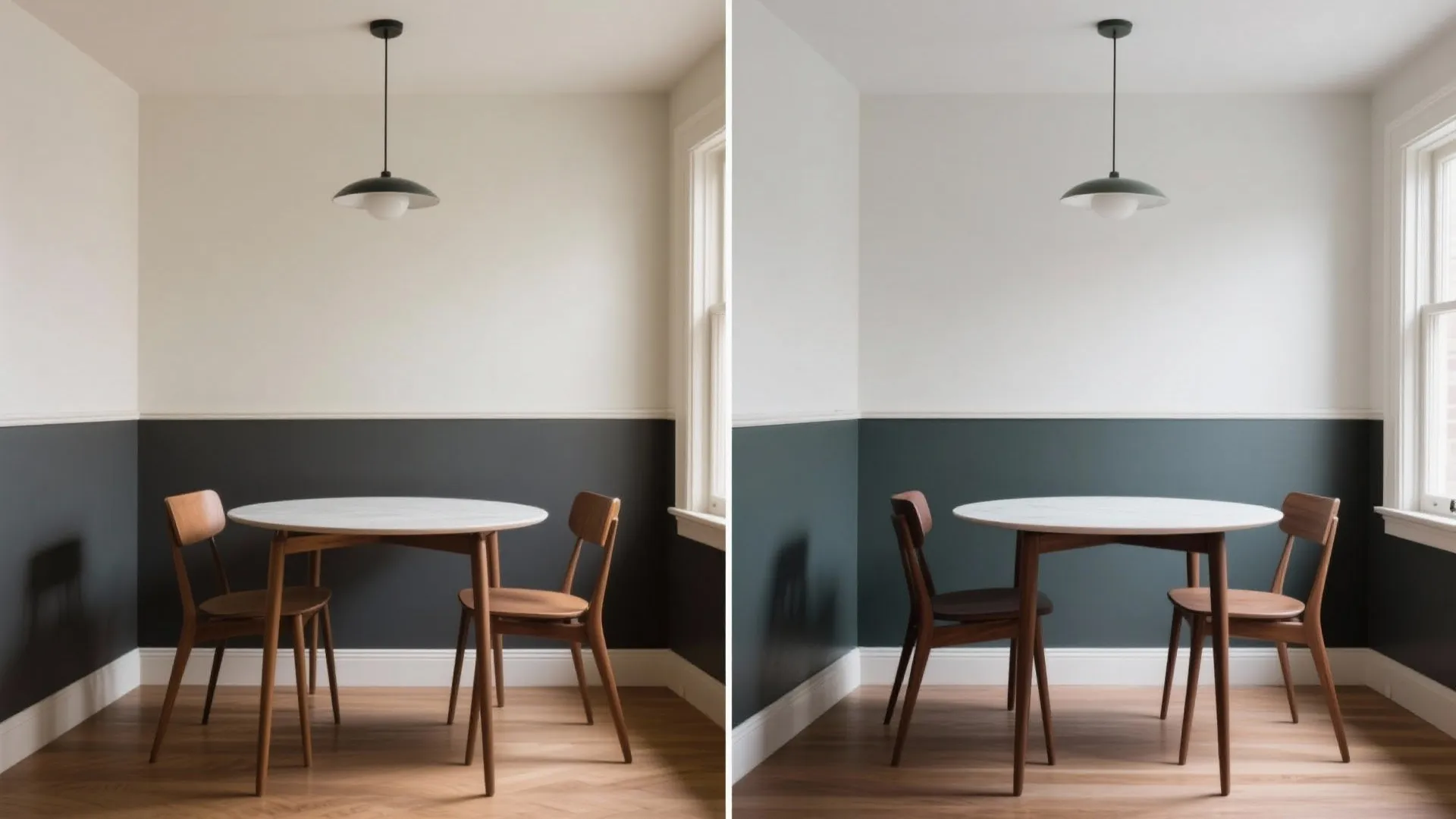 4. Two-Tone Walls to Boost Height