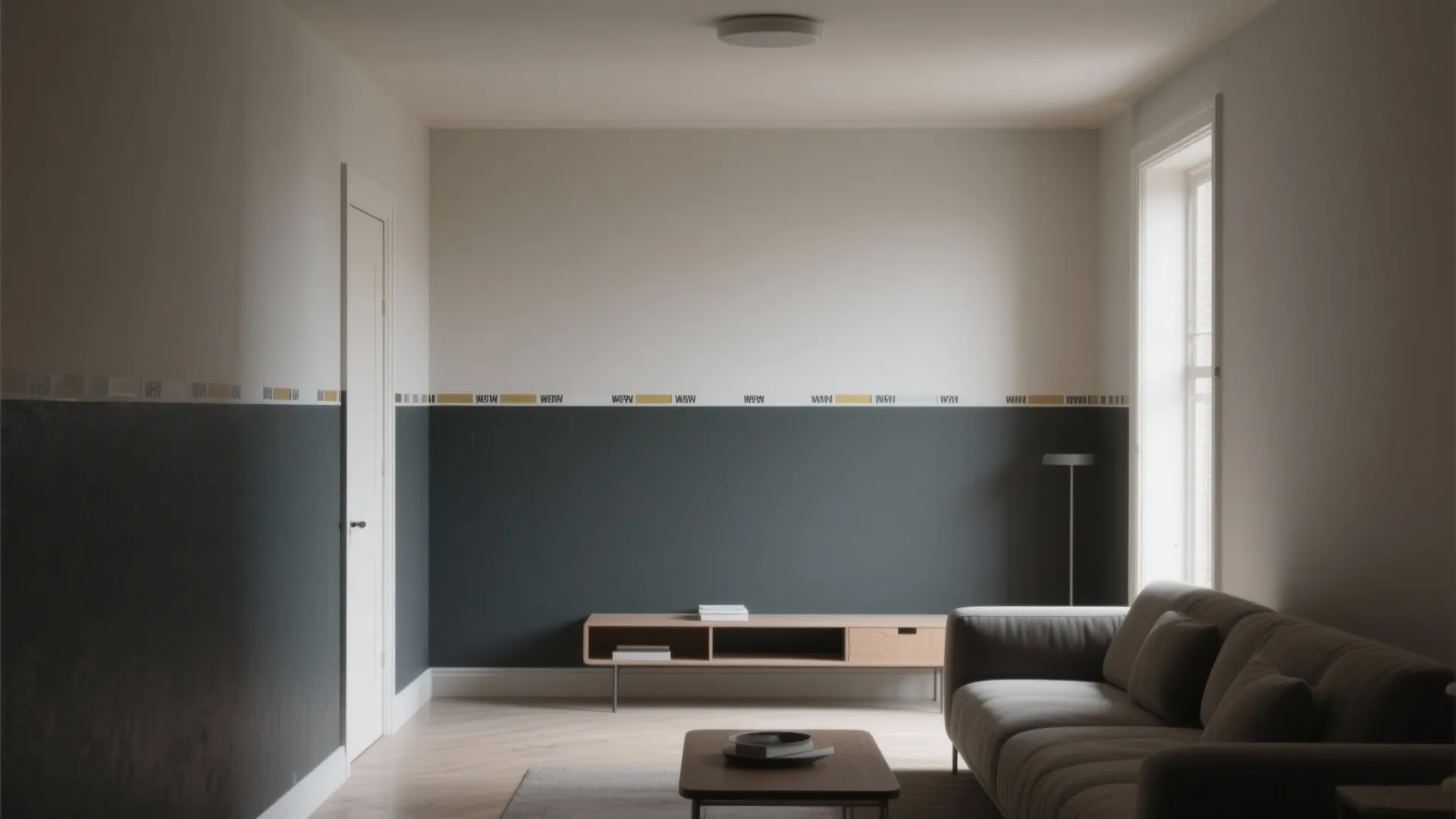 4. Two-Tone Walls to Visually Reboot Proportions