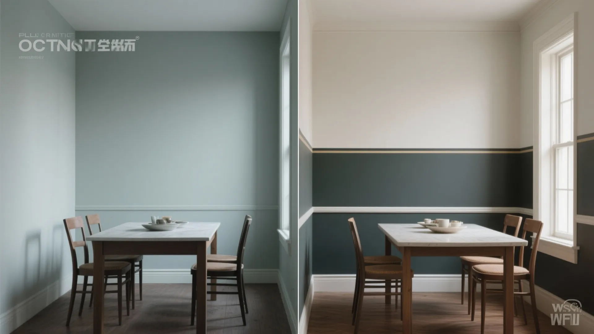 4. Two-Tone Walls to Define Zones