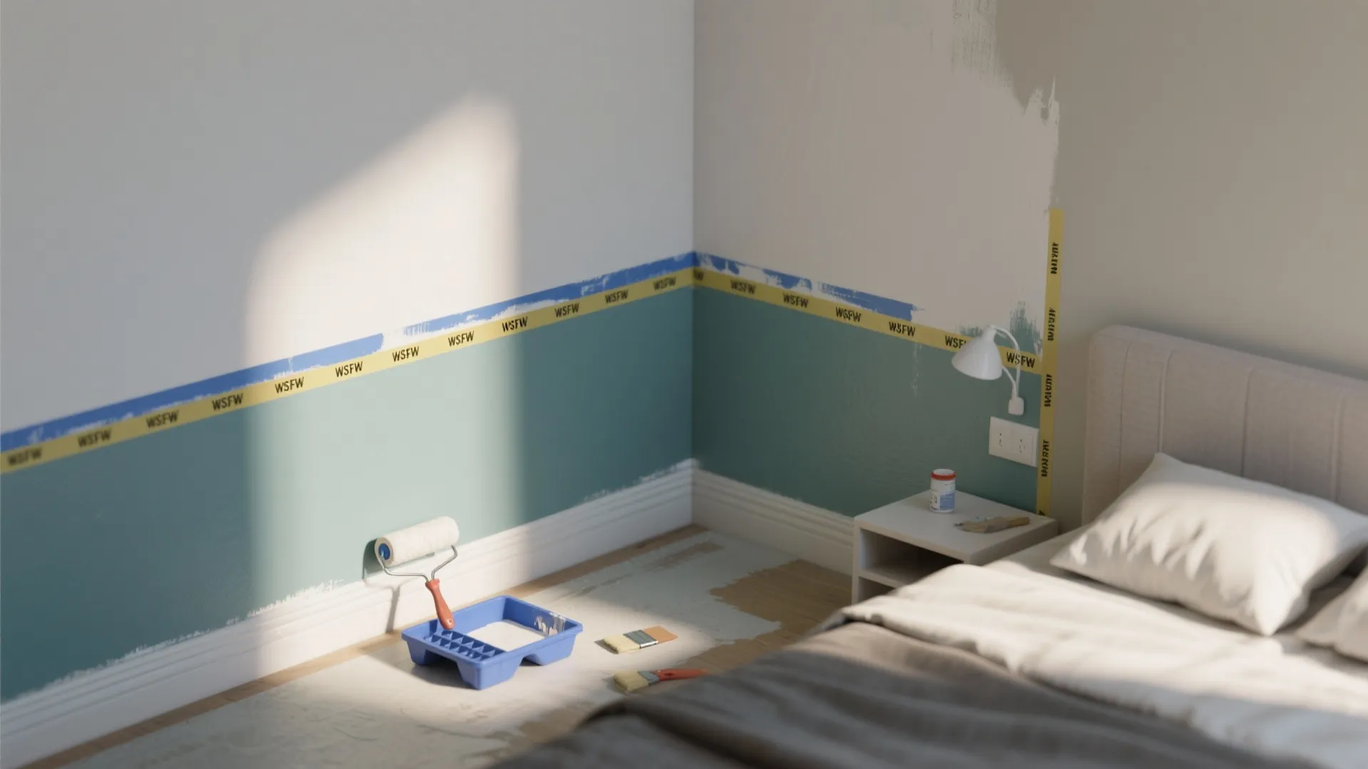 4. Two-Tone Walls for Proportion and Interest