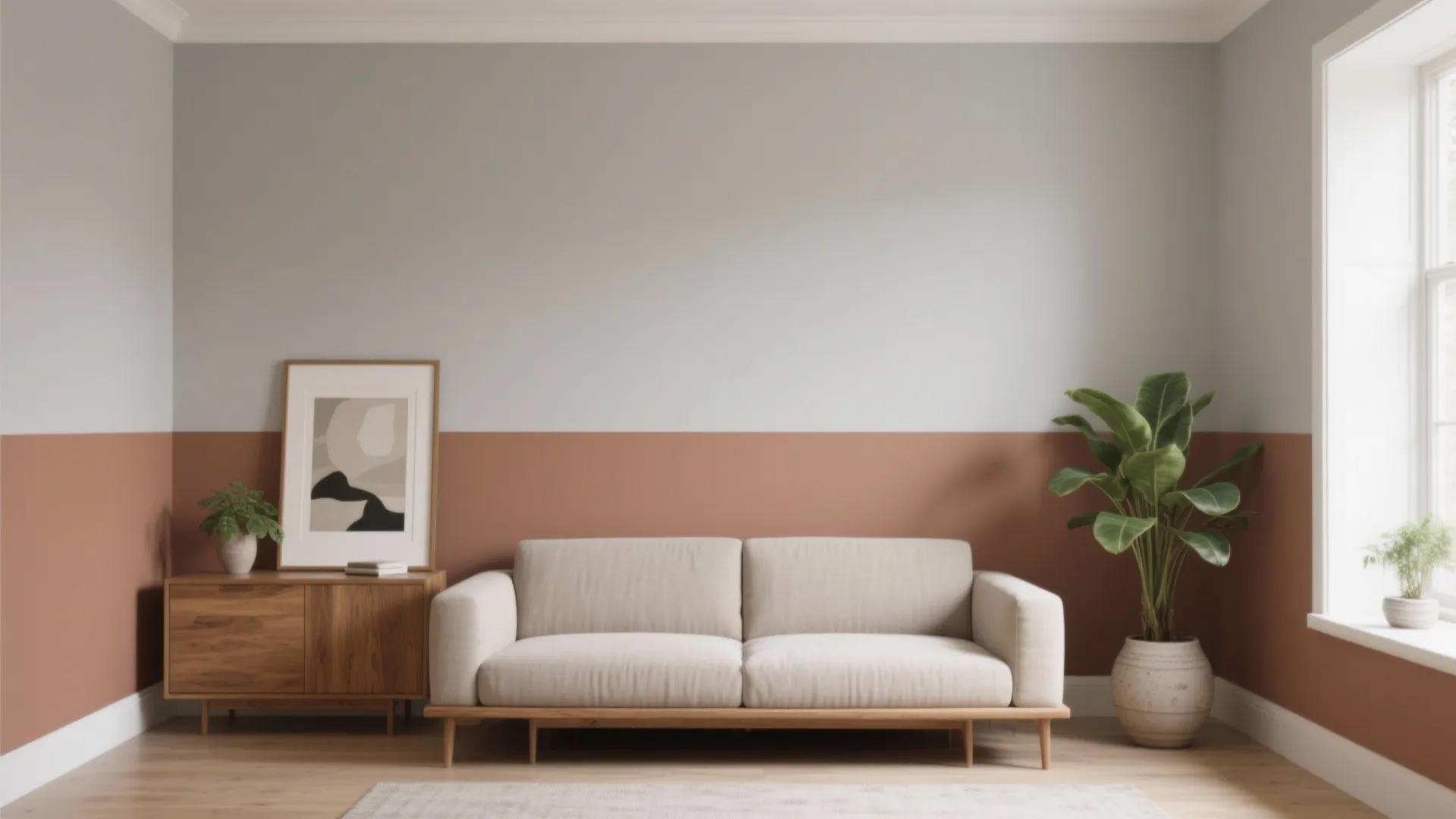 Half-Painted, Two-Tone Walls