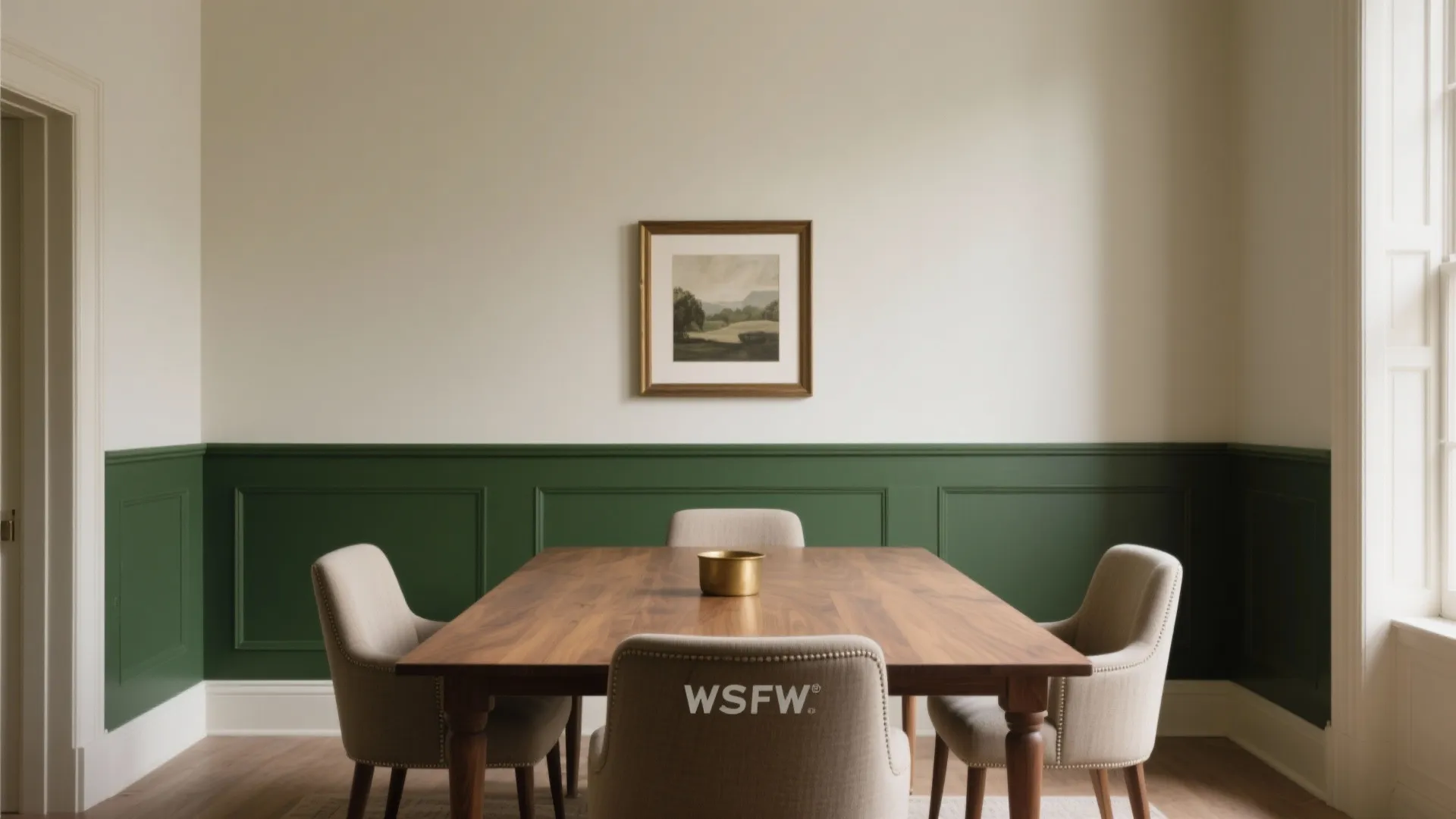 Two-Tone Walls & Wainscot Contrast