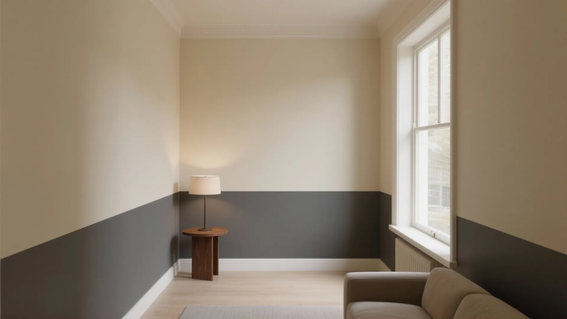 2. Two-Tone Walls for Visual Depth