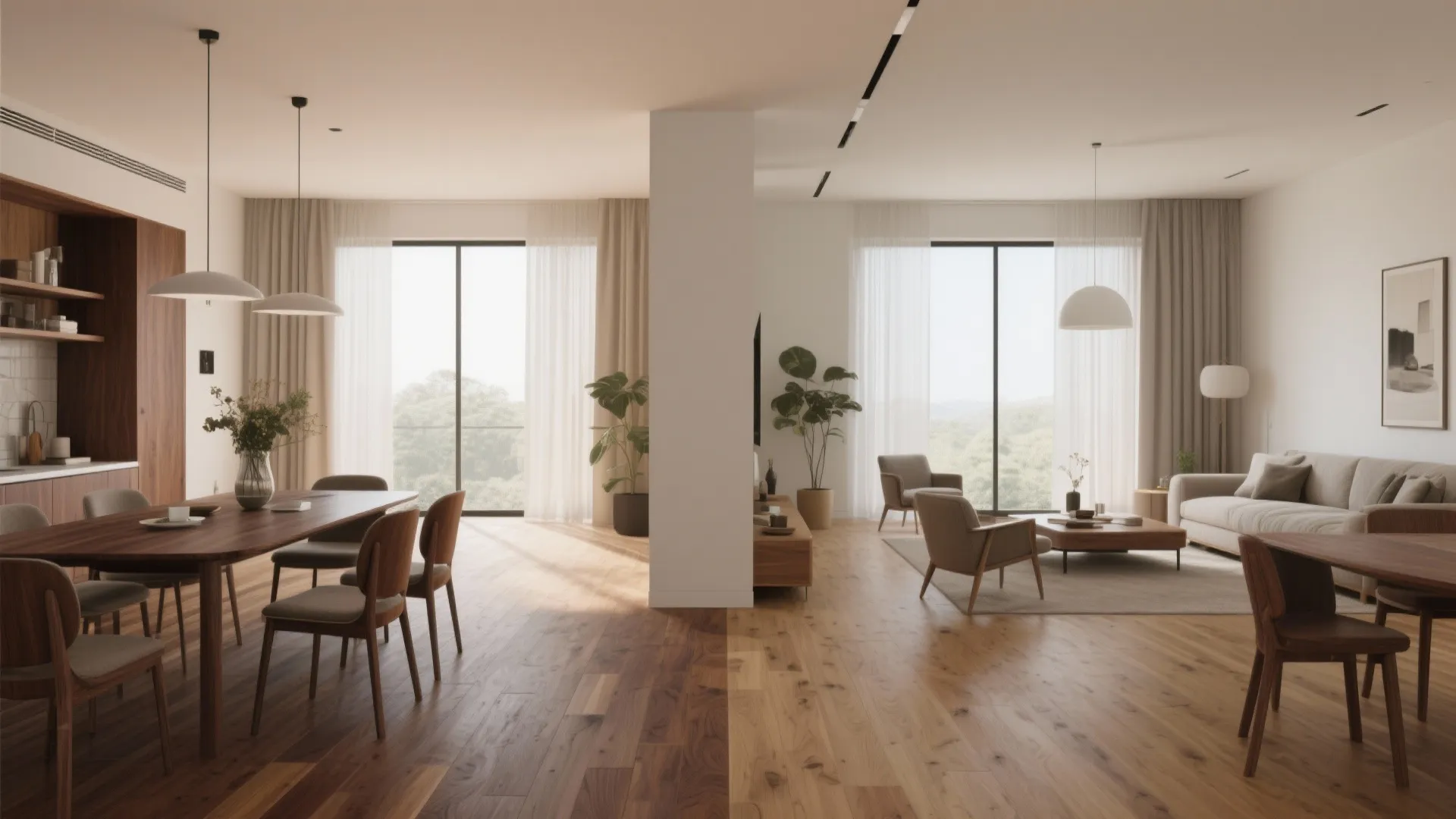 2. Two-Tone Wood Styles