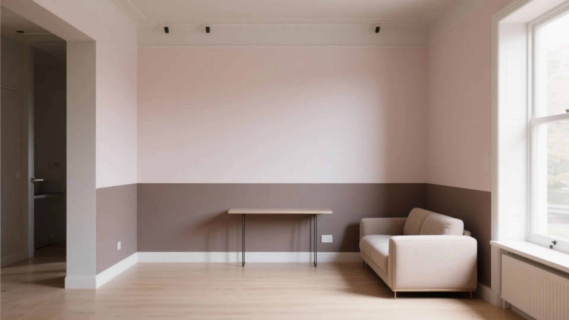 2. Two-Tone Walls to Define Zones