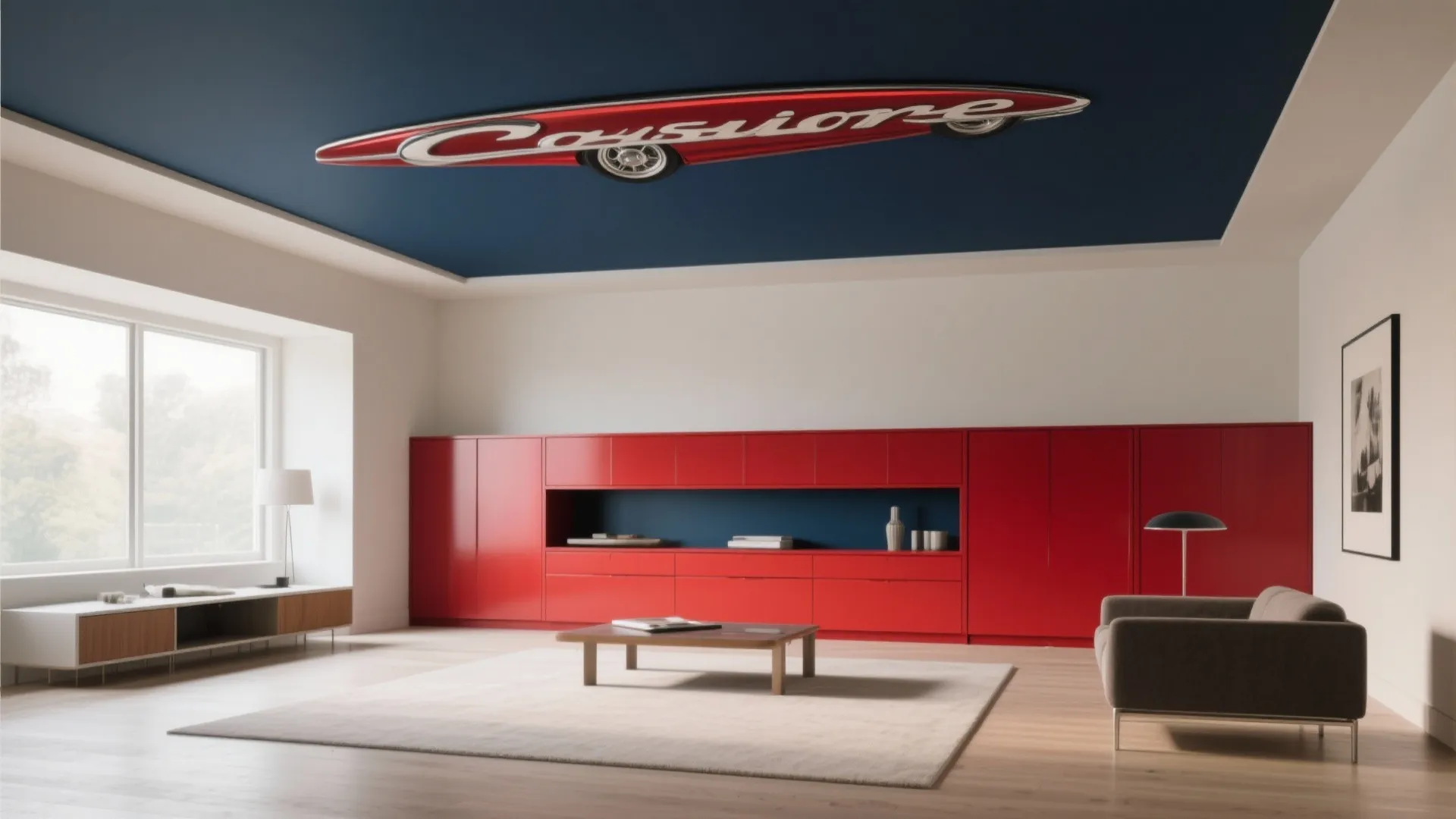 3. Two-tone zones inspired by classic cars