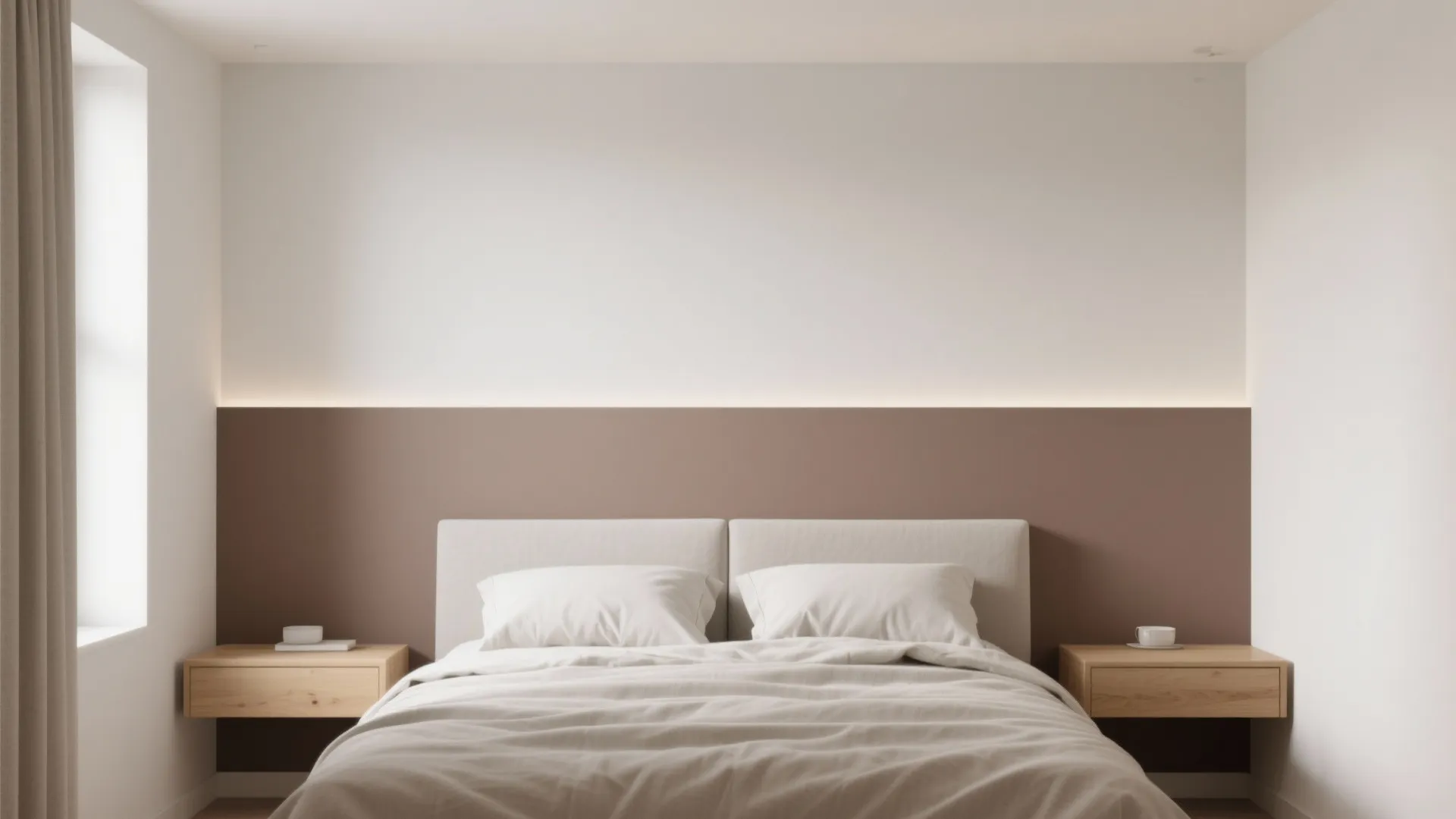 Minimal Two‑Tone Zoning for Calm and Space