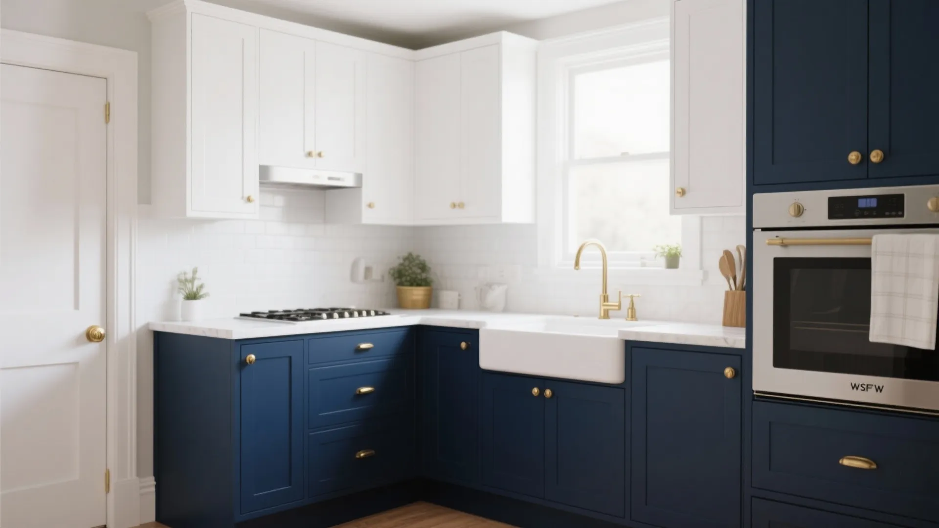 9. Two-Toned Cabinets