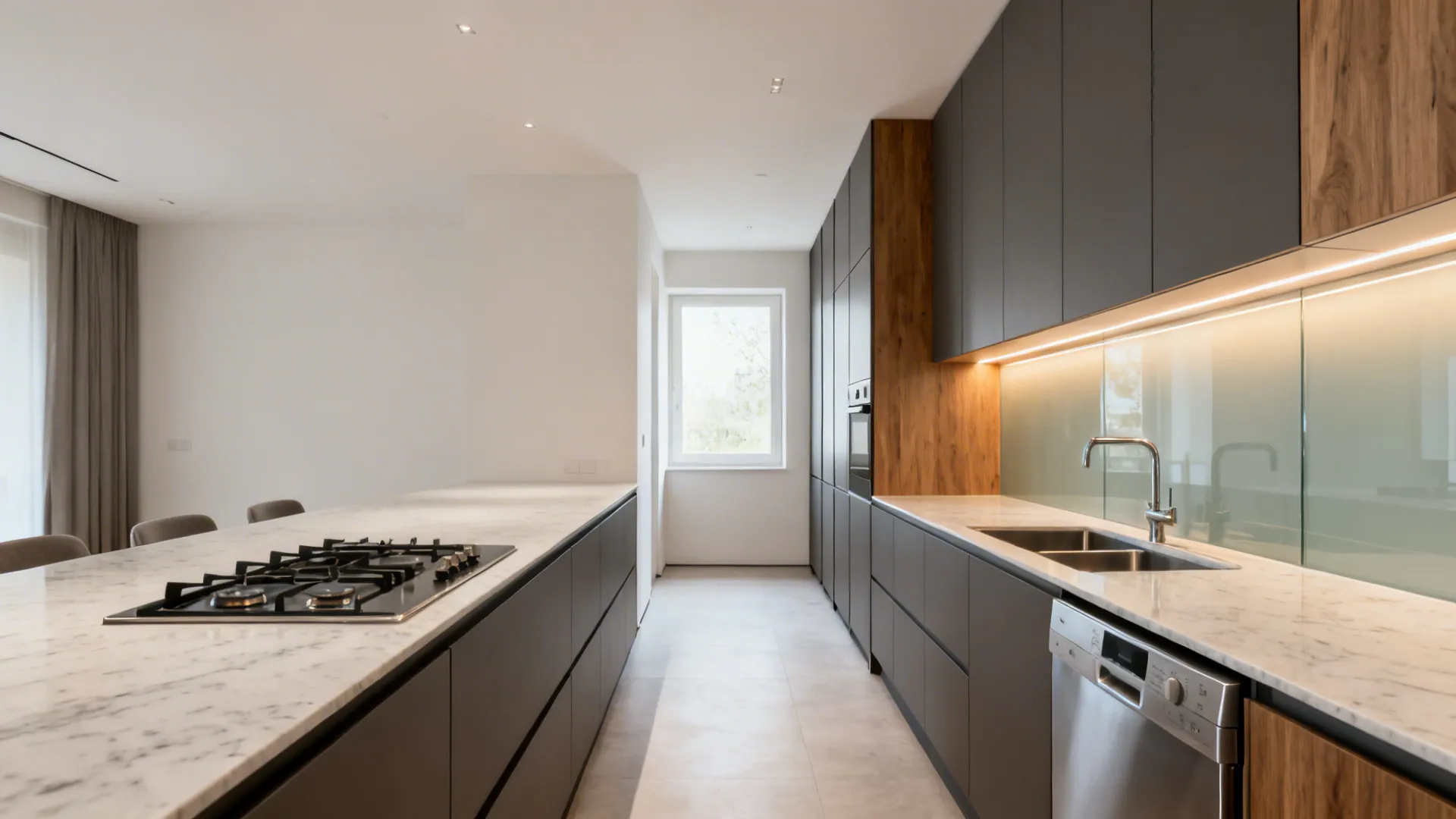 2) The 2-Zone Galley: Prep Run + Wet Wall