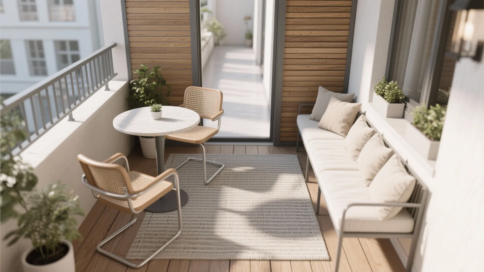 2) Two-Zone Seating: Cafe Nook + Lean-Back Lounge