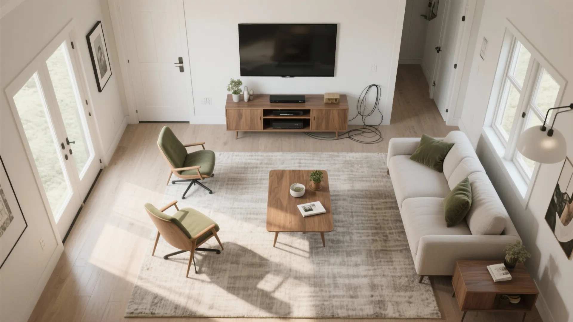 Idea 3: Create two zones—conversation + media