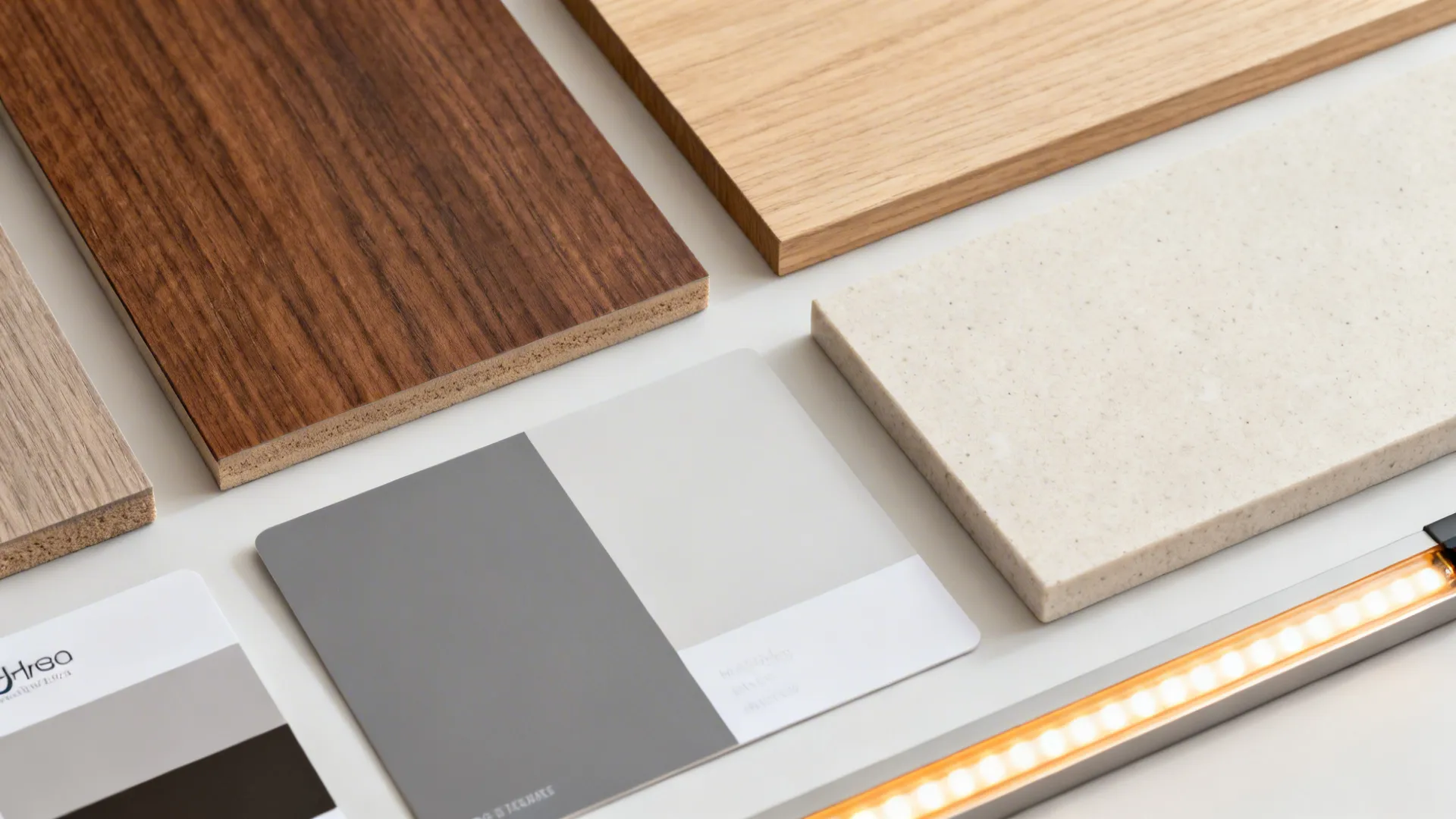 2) Walnut Base + Oak Uppers for Visual Lift