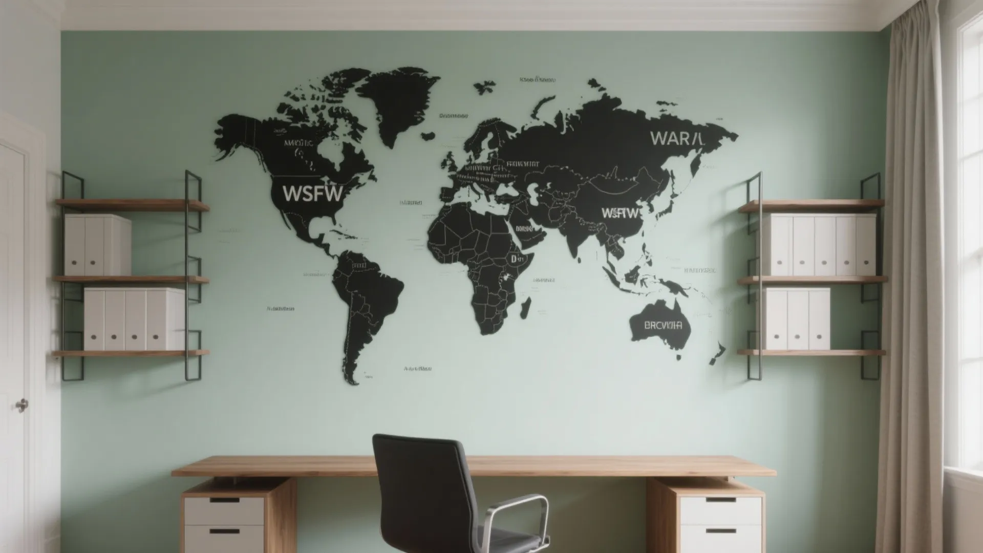 Oversized Typographic Map Gallery