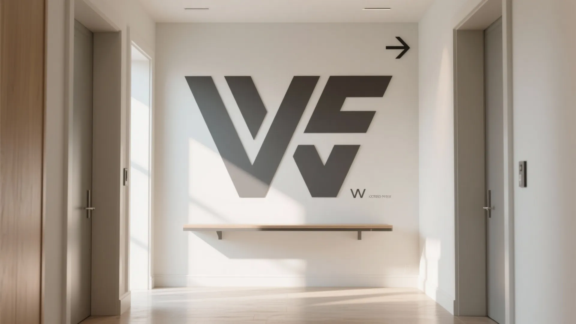 Oversized Typography: A Welcoming Quote Wall