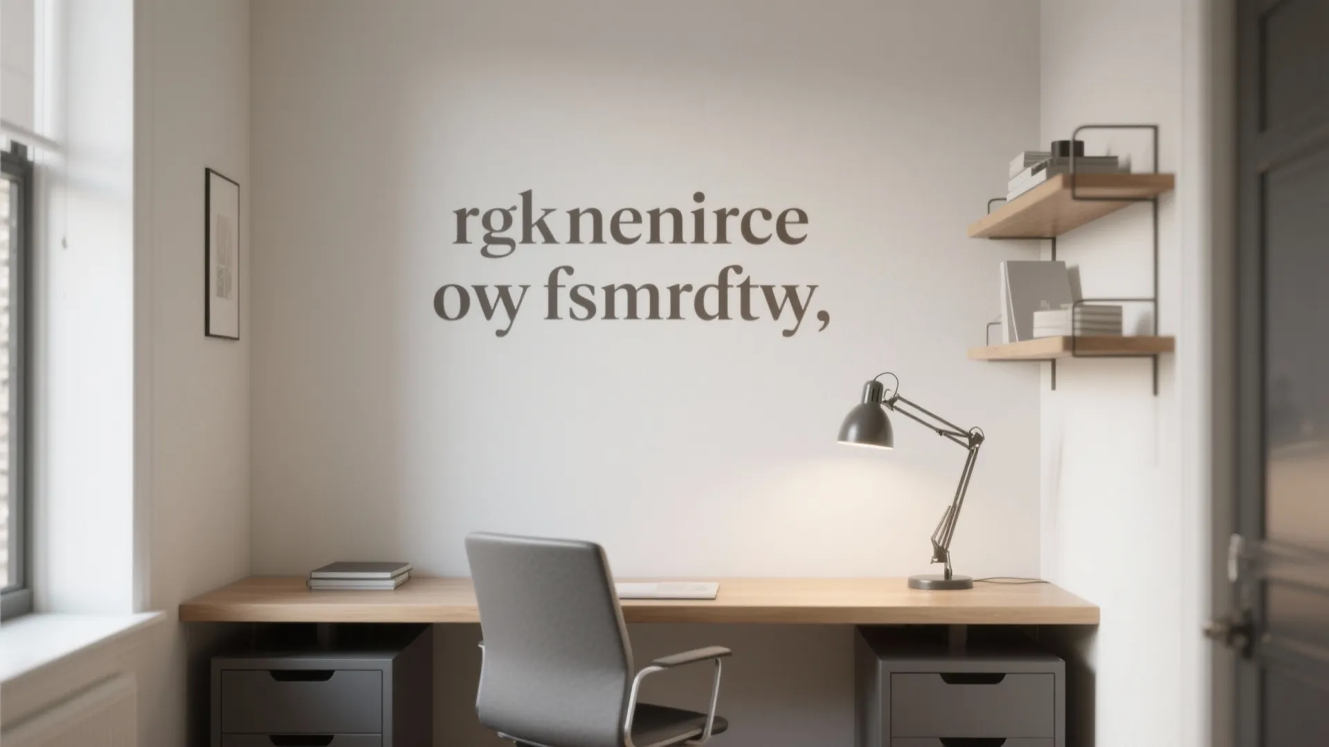 Typographic Statement Wall