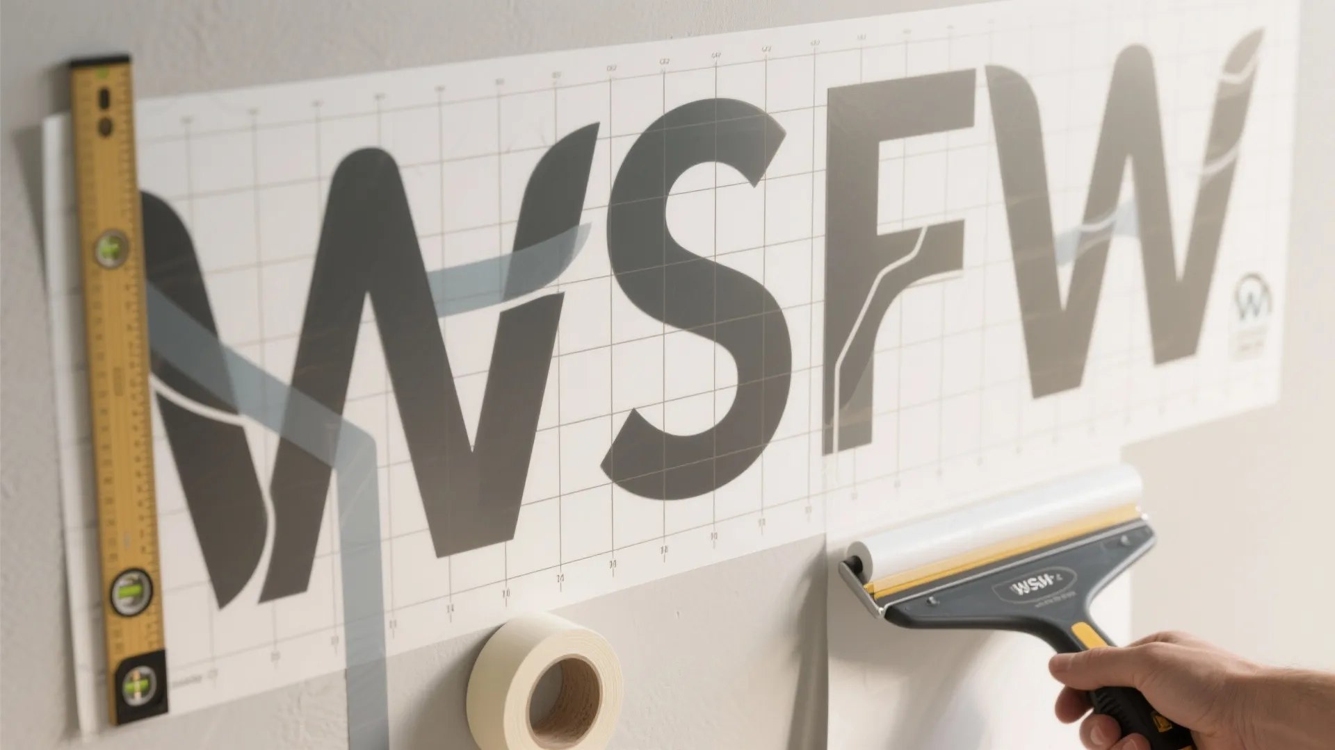 Typographic Statement Wall