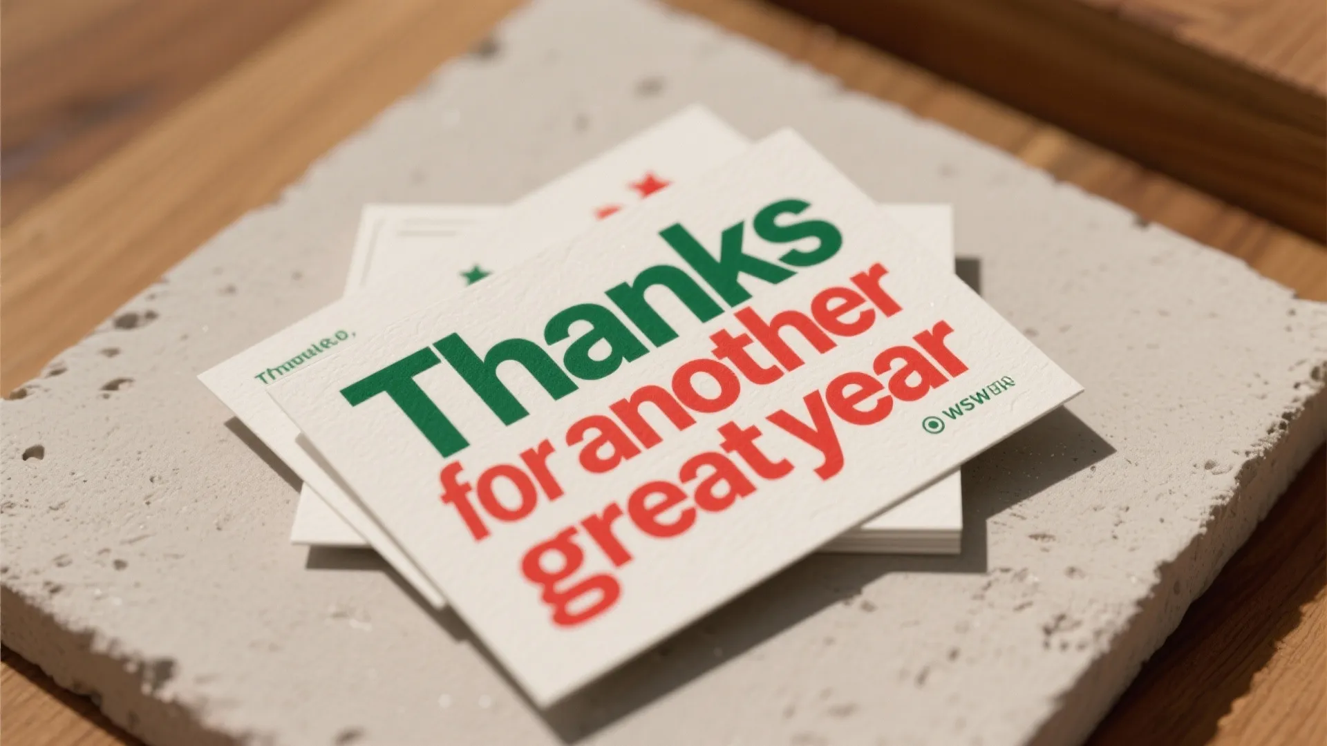 Idea 2: Minimal Typographic Cards