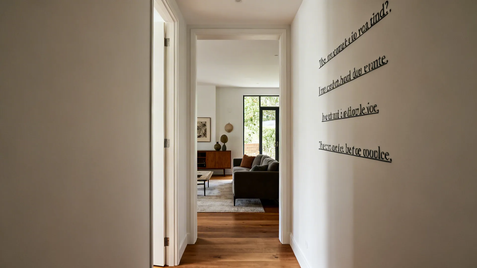 2. A typographic cluster in the entry-to-living transition