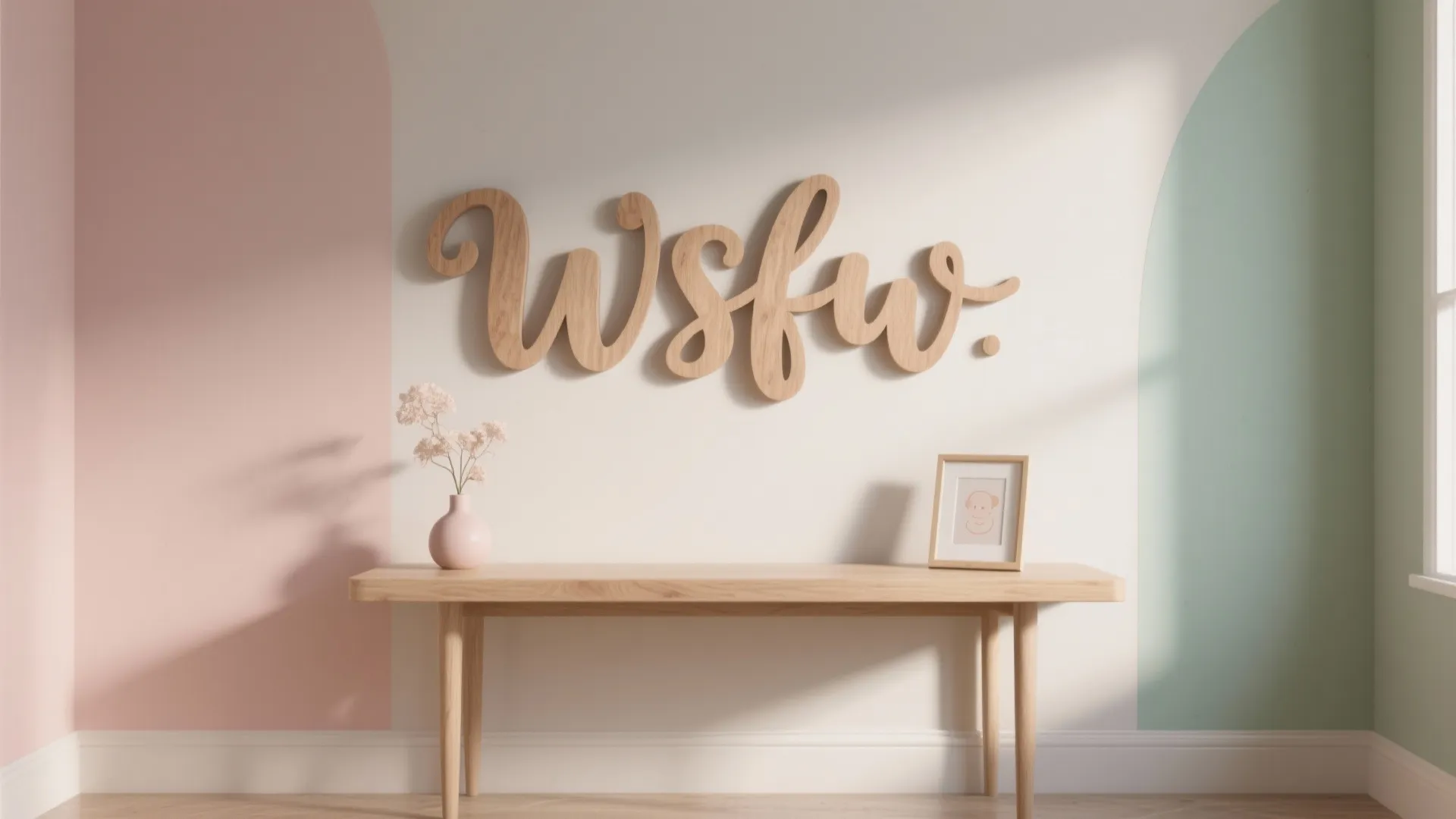 Personalized Name Sign and Typographic Wall