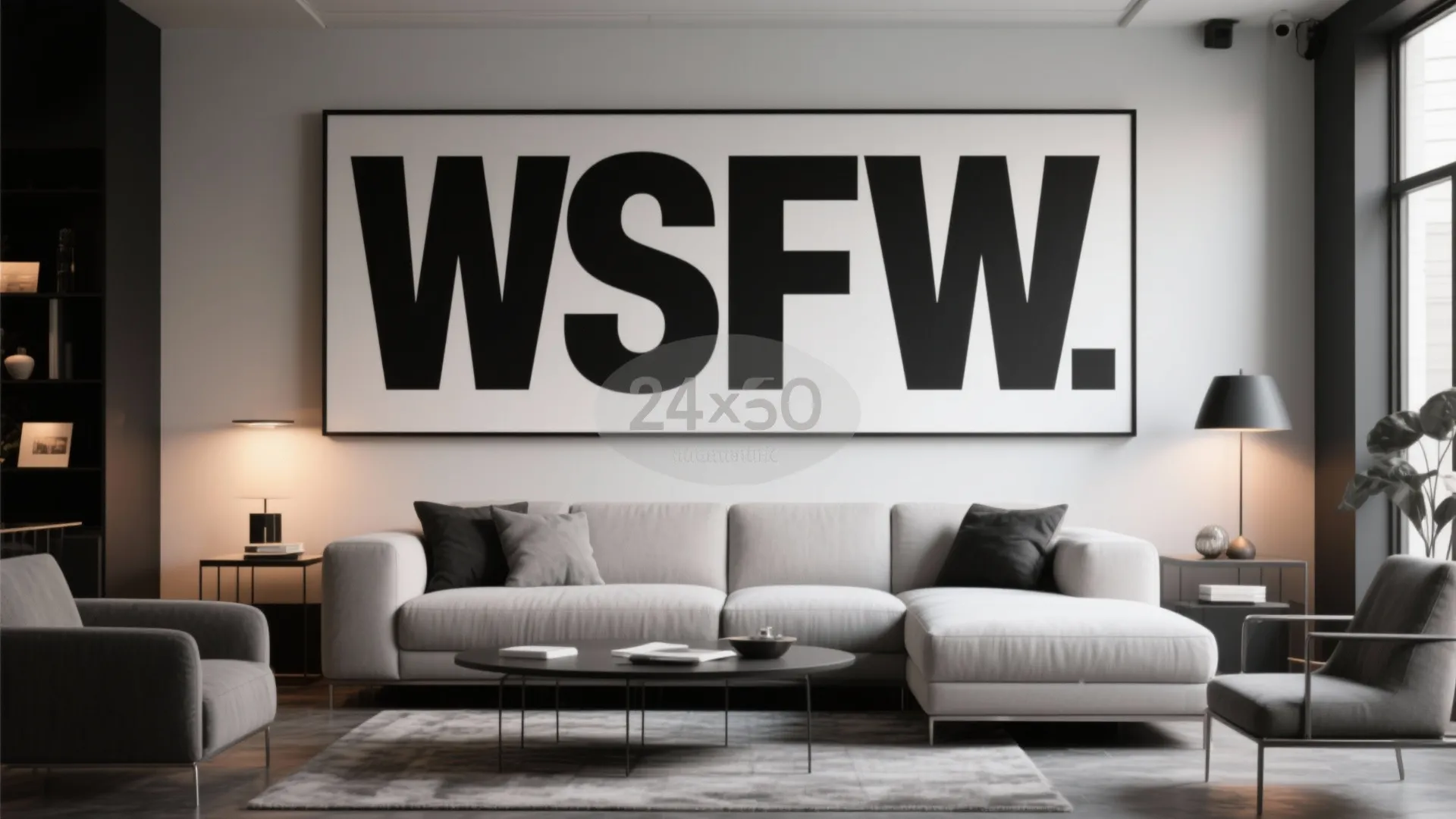 9. Oversized Typography Art