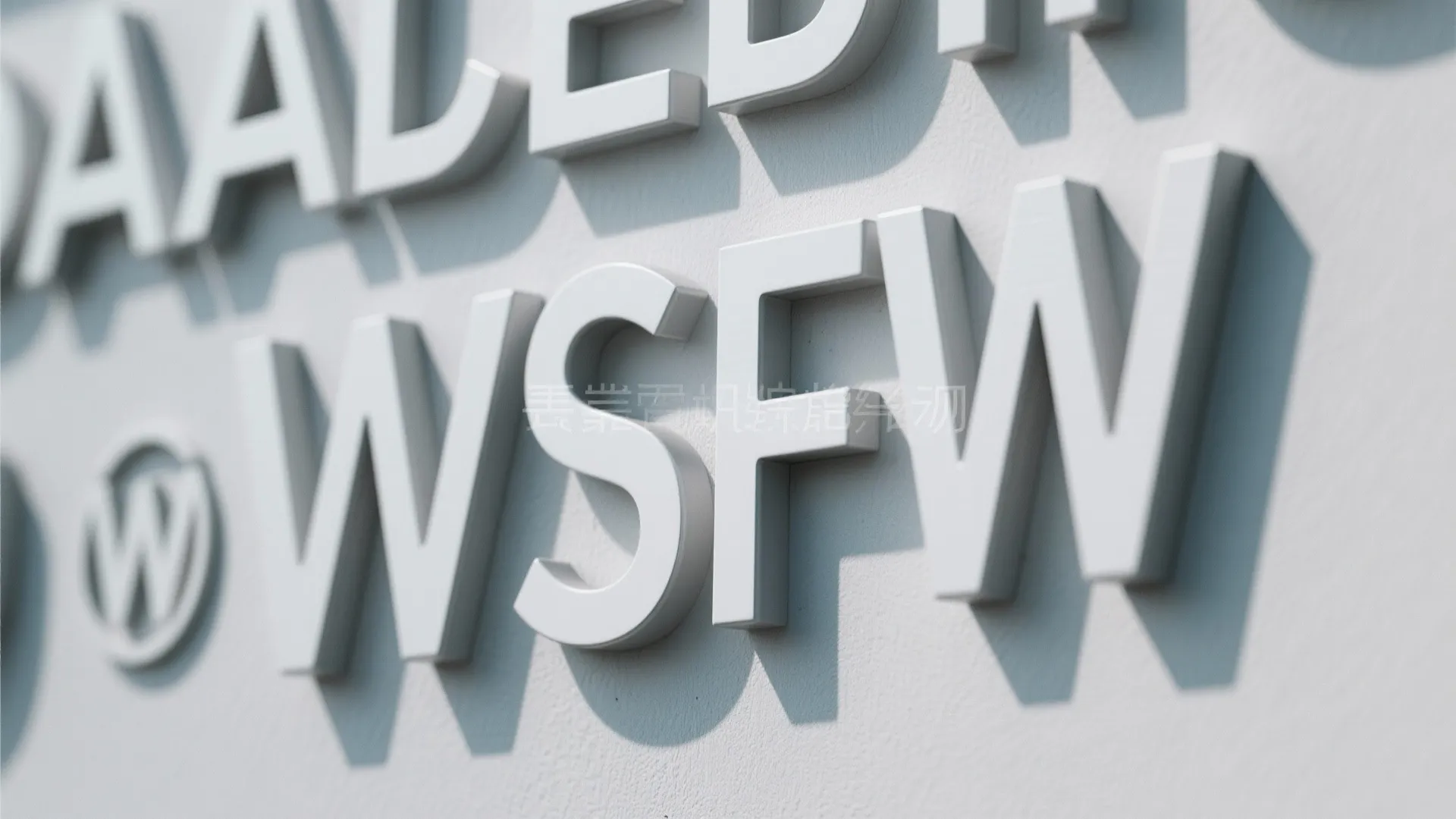 3) Typography Walls for Personality and Wayfinding