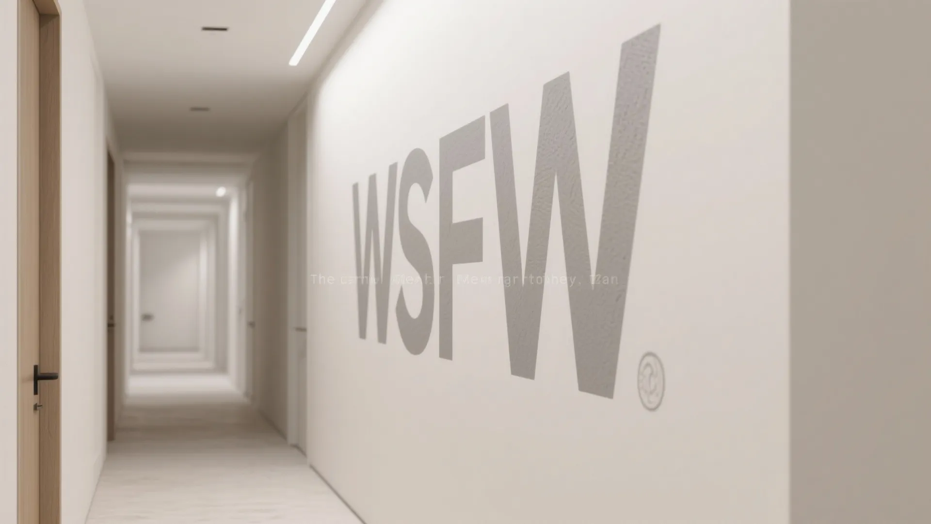 3) Typography Walls for Personality and Wayfinding