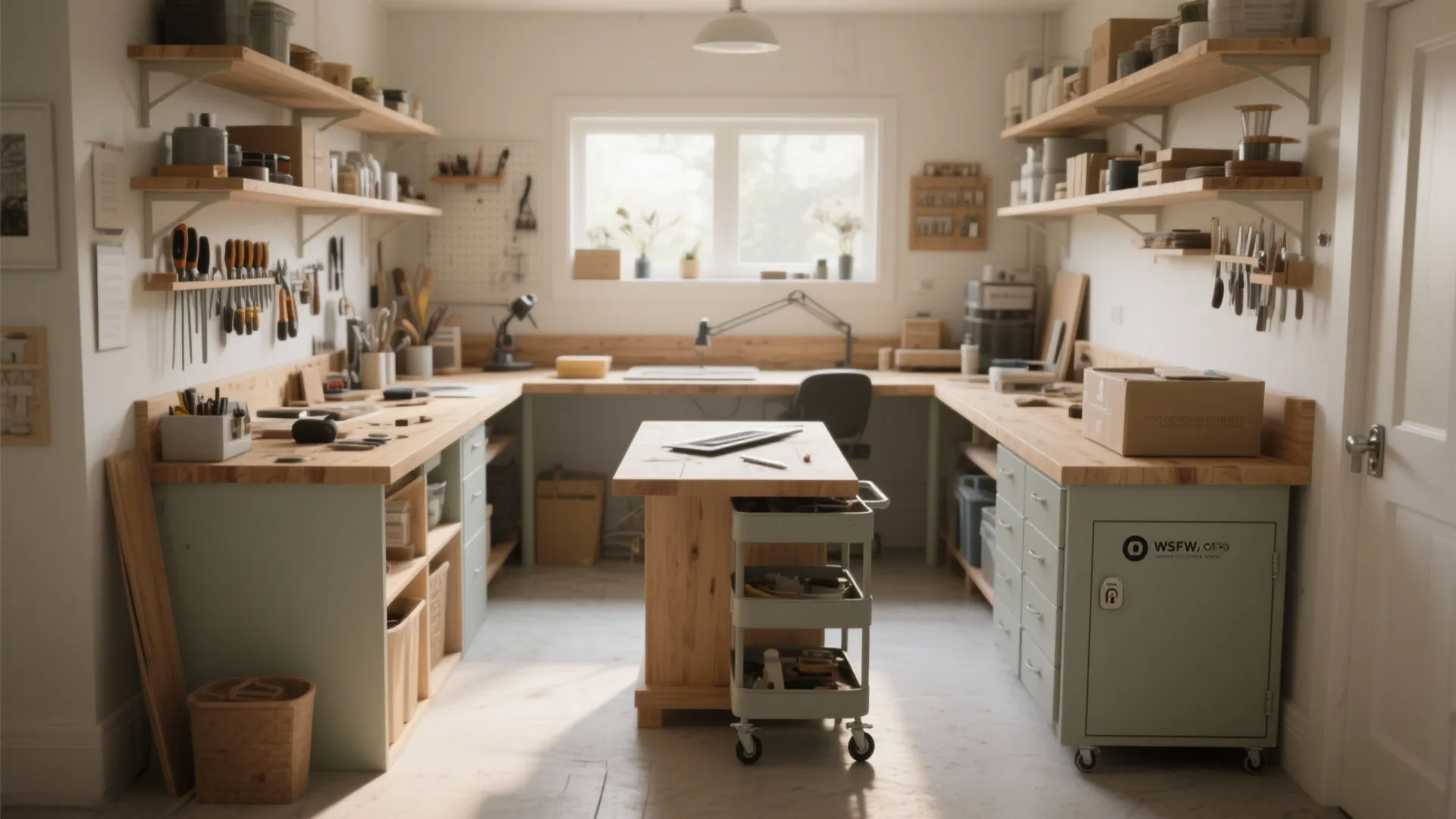 Mobile storage and U-shaped micro layout