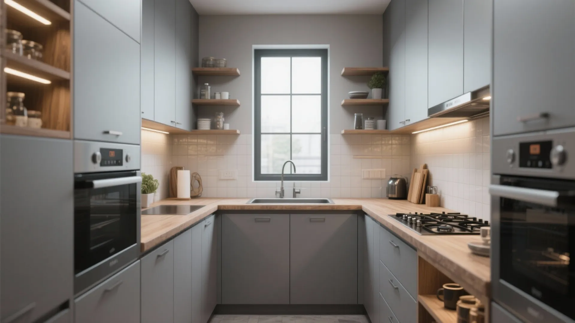 3. U-shape for maximum storage and efficiency