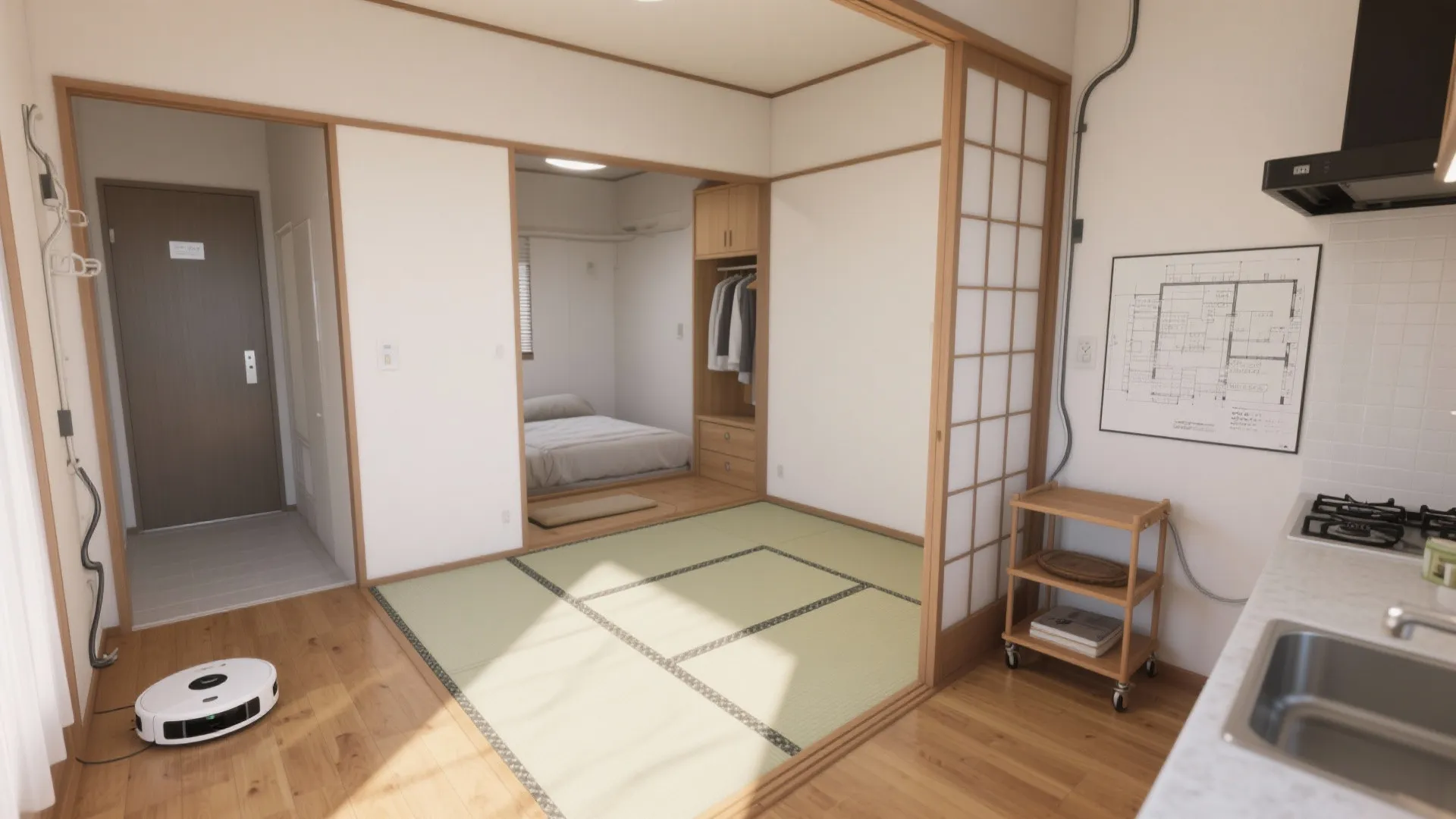 動線は「コの字」で回す：動線規画が1Rの自由度を上げる