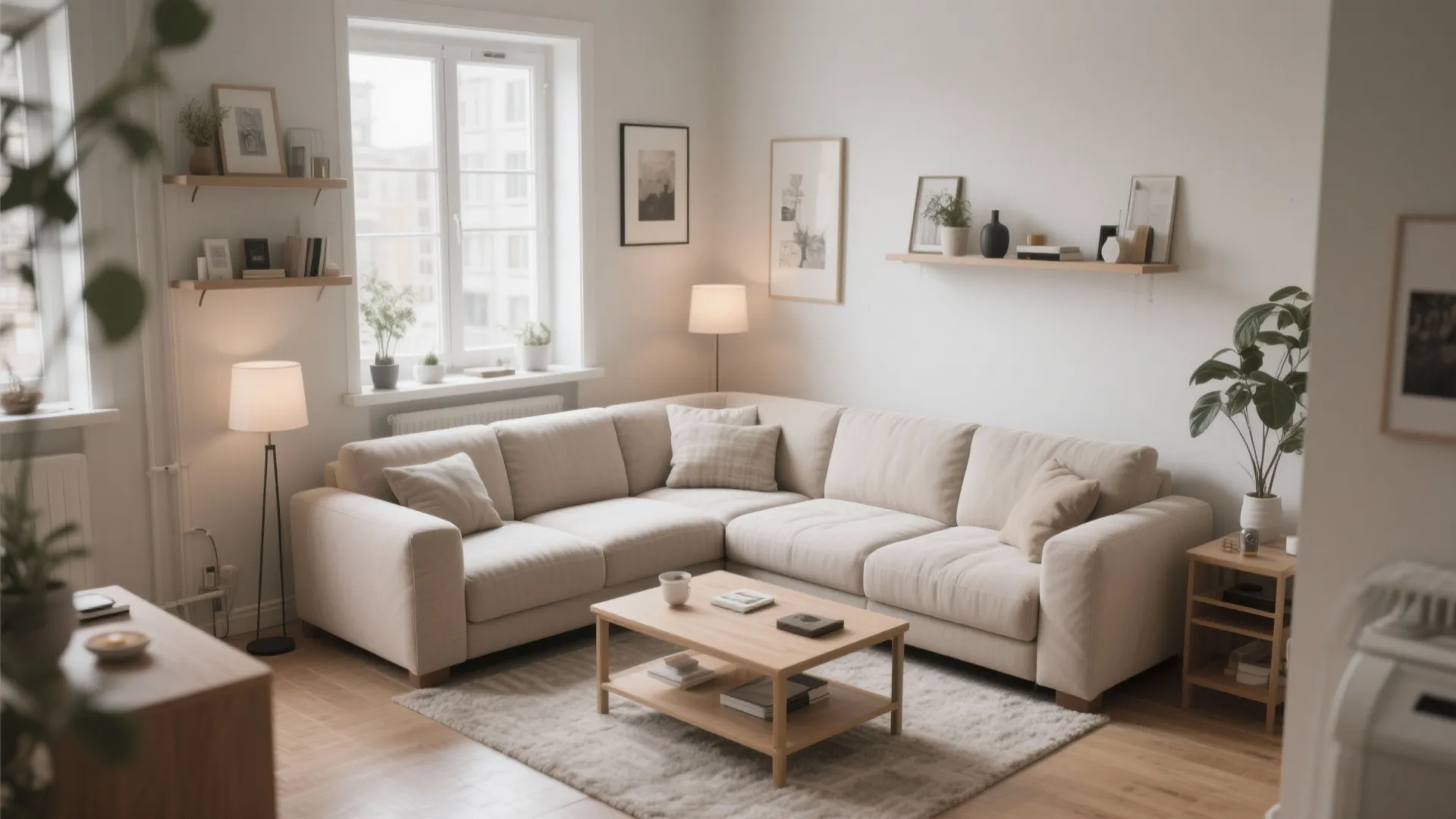6. Compact U-Shaped Sectional