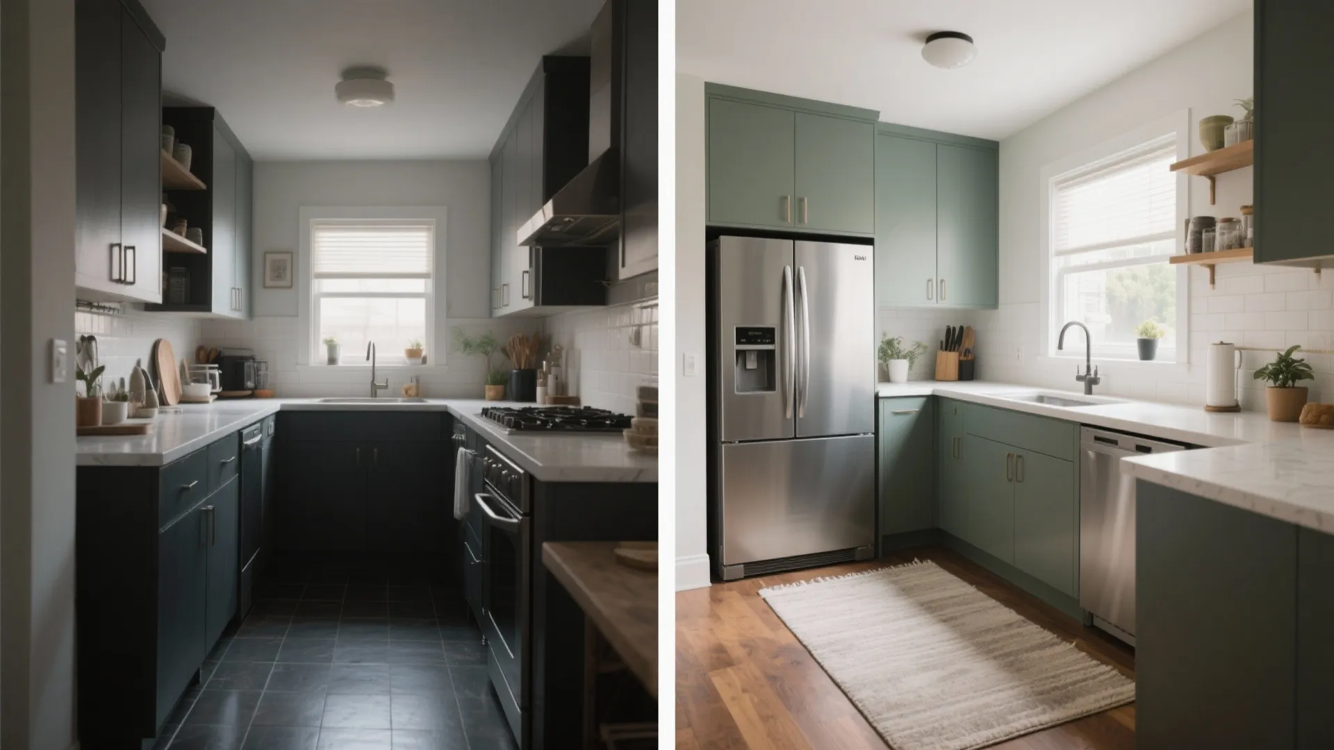 L-shaped layouts that unlock counter space