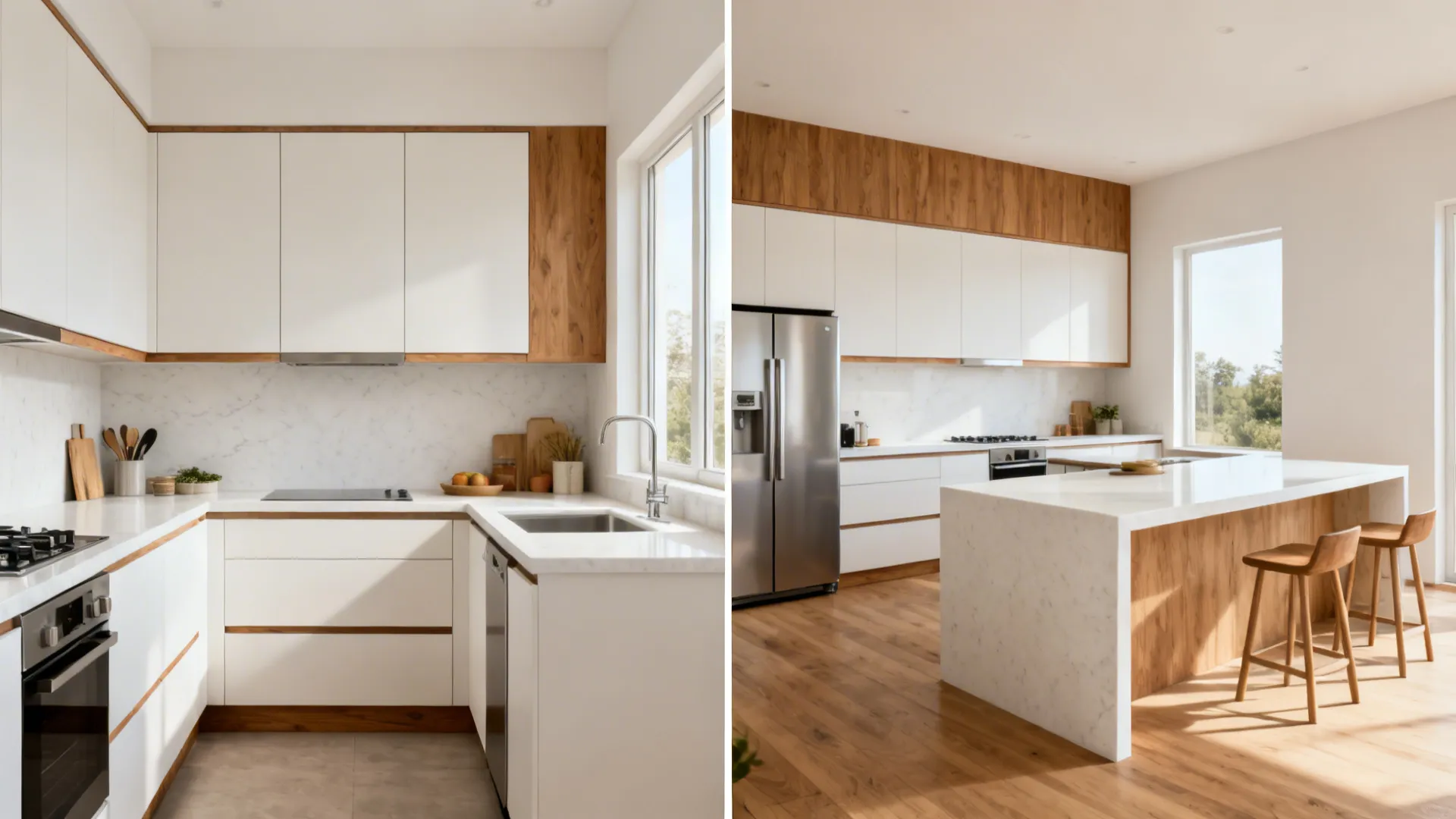 L-Shaped Kitchens that Flow