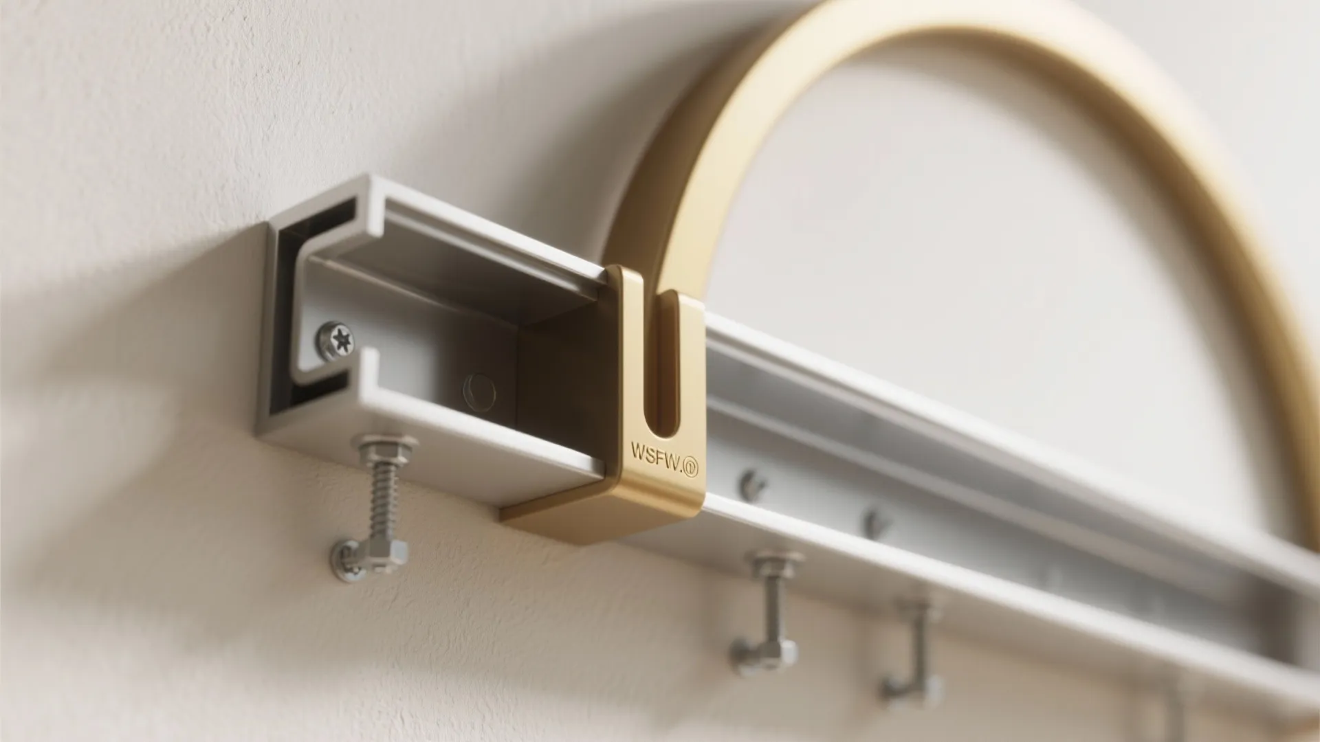 Ultra-slim modern arch: metal, laminate, or paint for tight spots